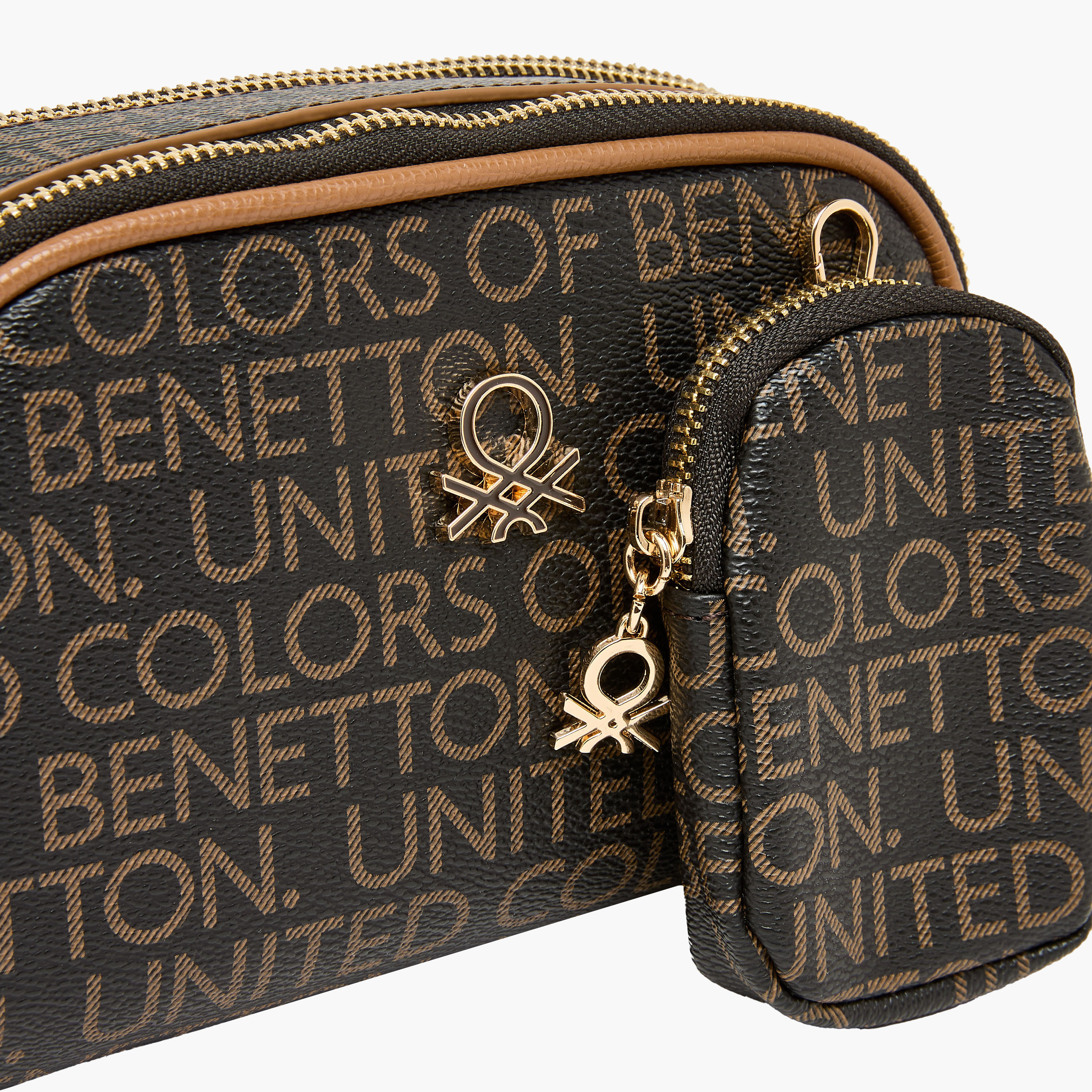 United Colors of Benetton Monogram Print Crossbody Bag with Detachable Pouch-women-bagsandwallets-handbags-image-6