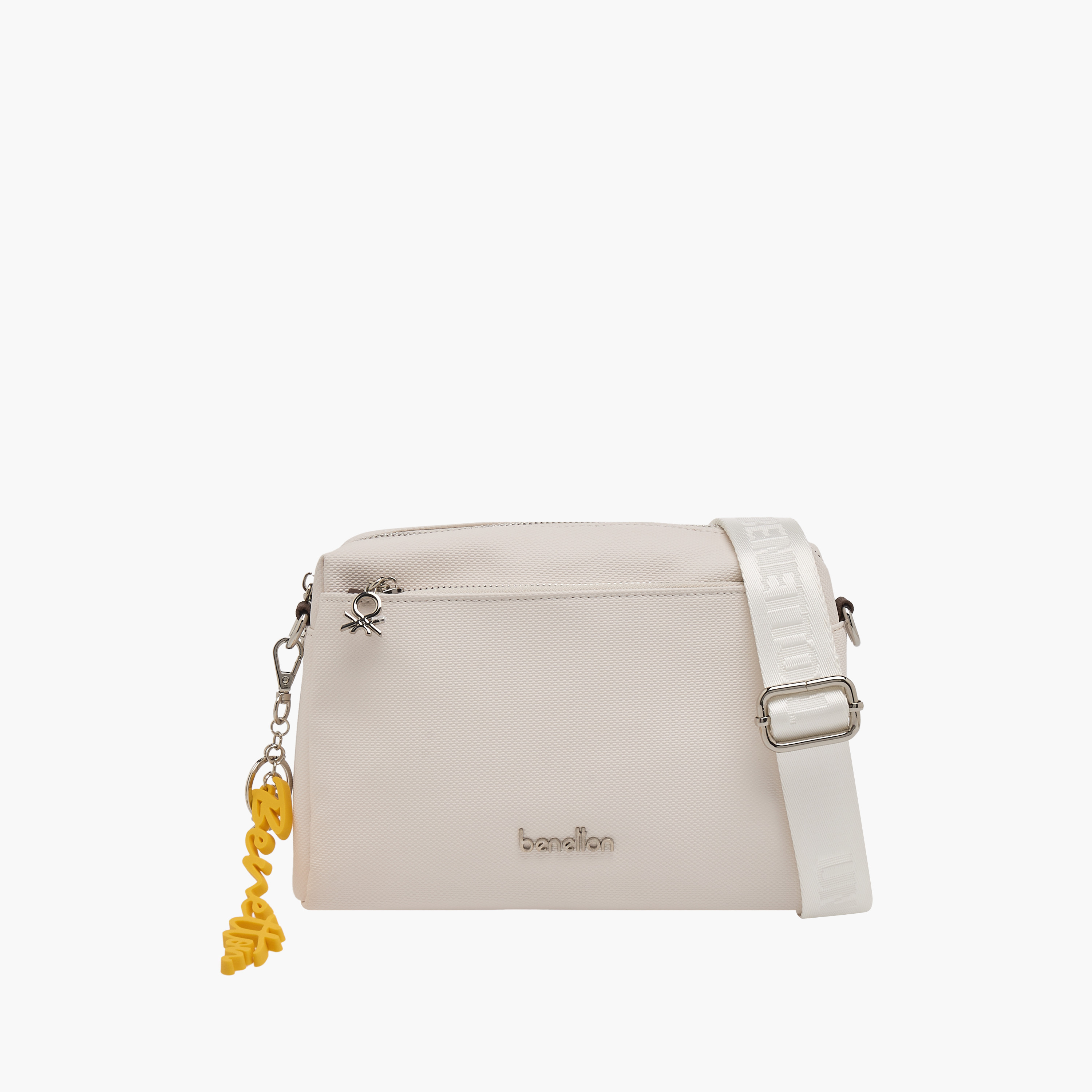 United Colors of Benetton Solid Crossbody Bag with Detachable Strap-women-bagsandwallets-handbags-image-1