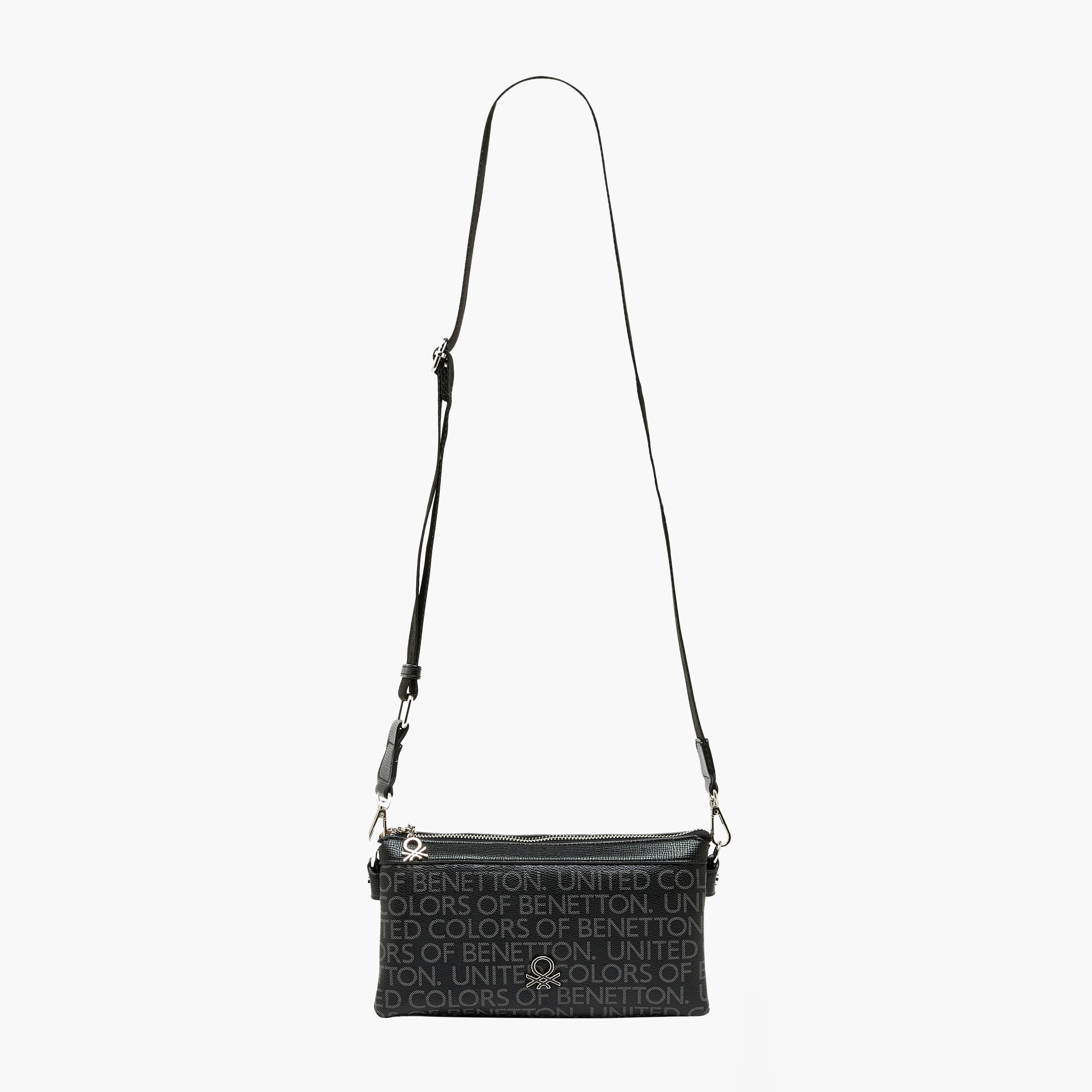 United Colors of Benetton Monogram Crossbody Bag with Chain Detail-women-bagsandwallets-handbags-image-3