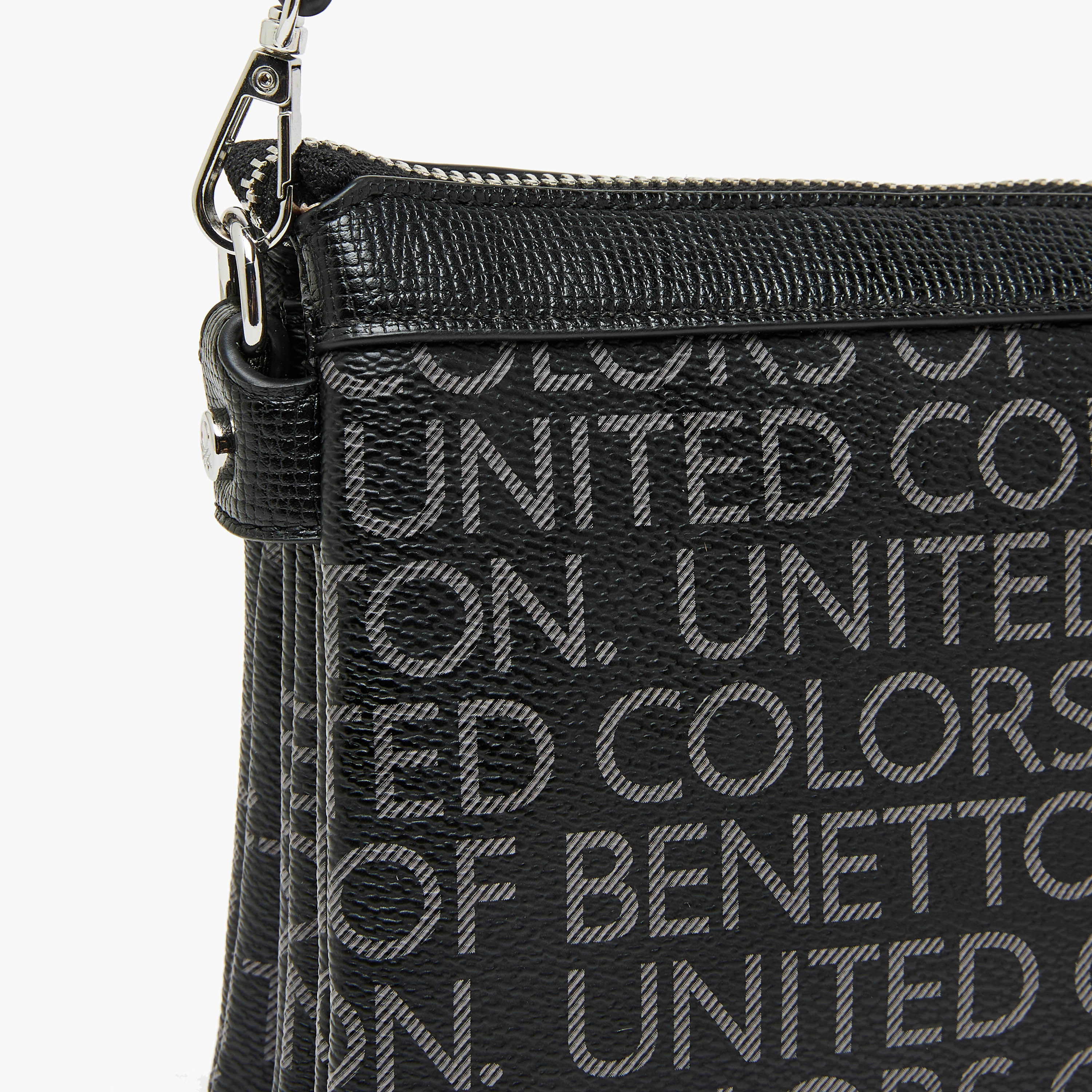 United Colors of Benetton Monogram Crossbody Bag with Chain Detail-women-bagsandwallets-handbags-image-6