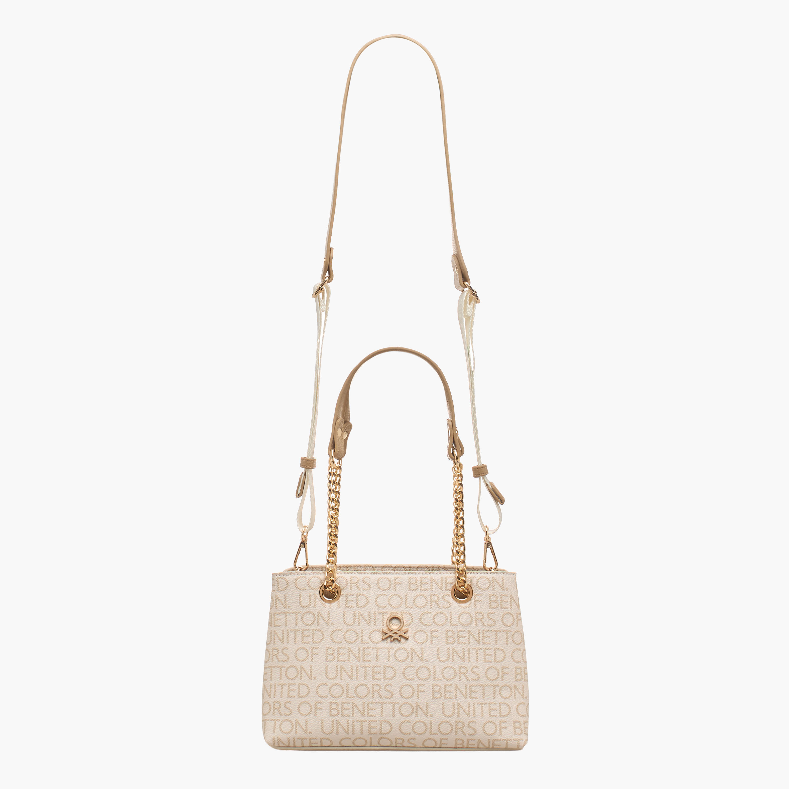 شنطة توتي بطبعات مونوجرام مع سحاب إغلاق من يونايتد كولورز أوف بينيتون-women-bagsandwallets-handbags-image-3