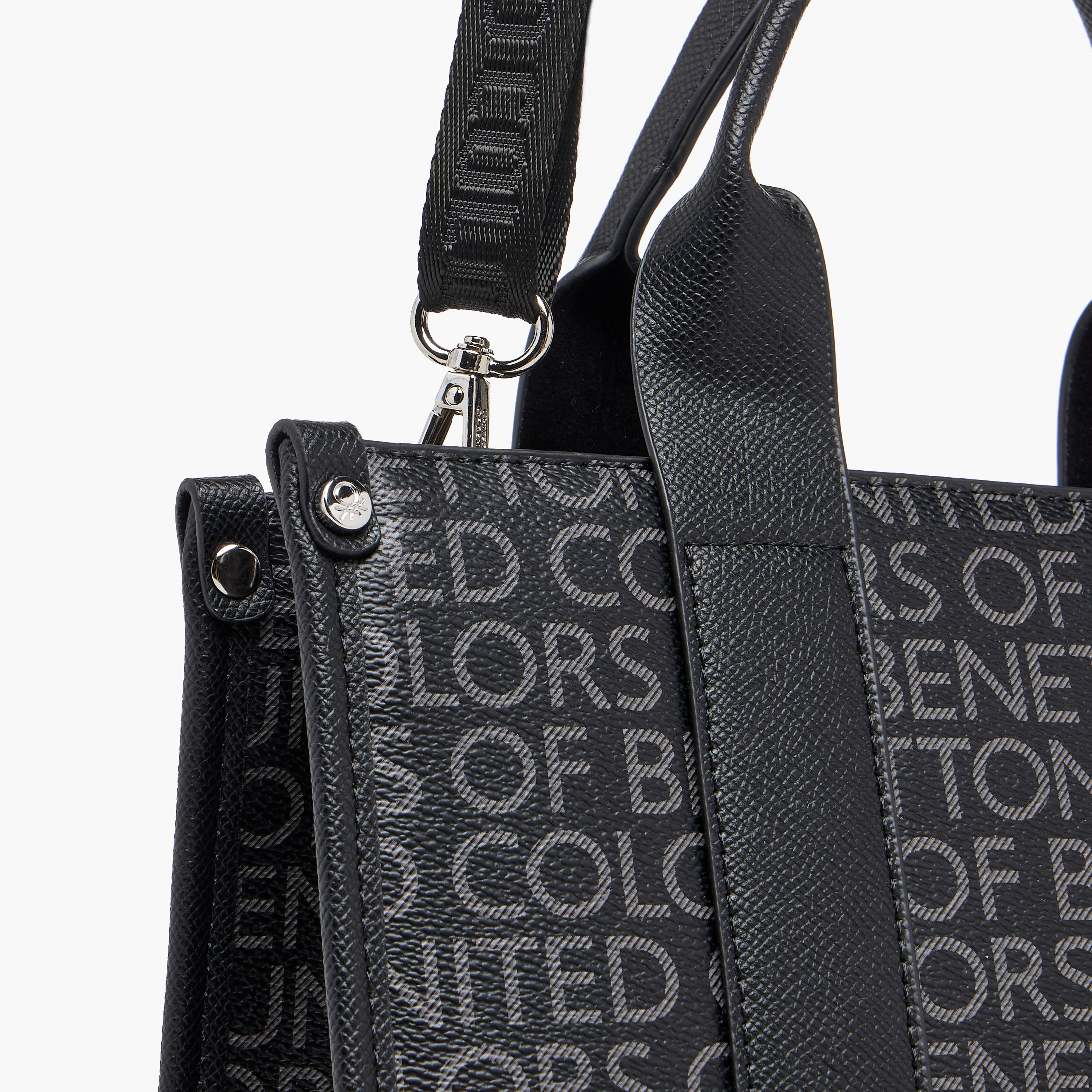 United Colors of Benetton Typography Print Tote Bag with Zip Closure-women-bagsandwallets-handbags-image-6