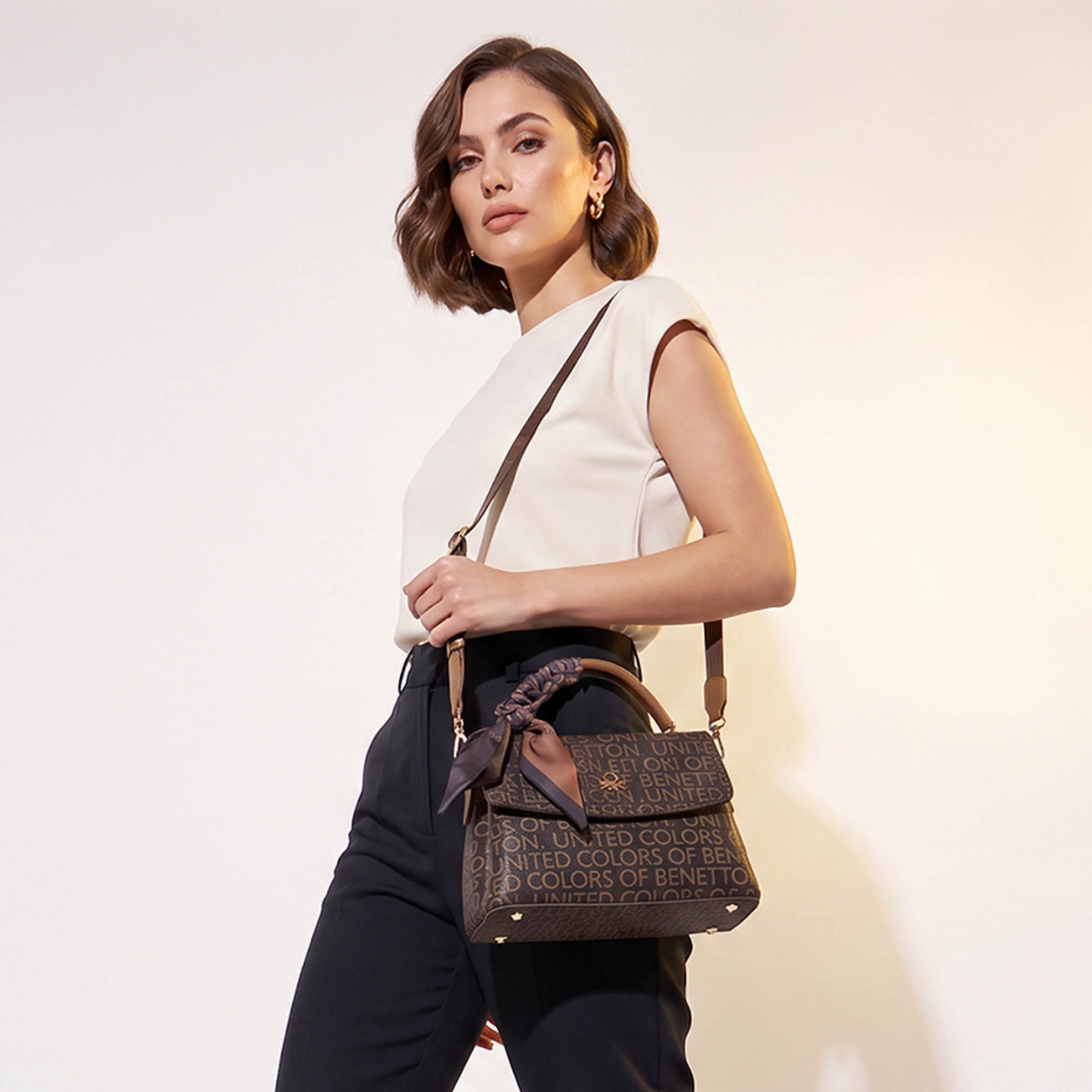 United Colors of Benetton Printed Crossbody Bag with Scarf Accent-women-bagsandwallets-handbags-image-2