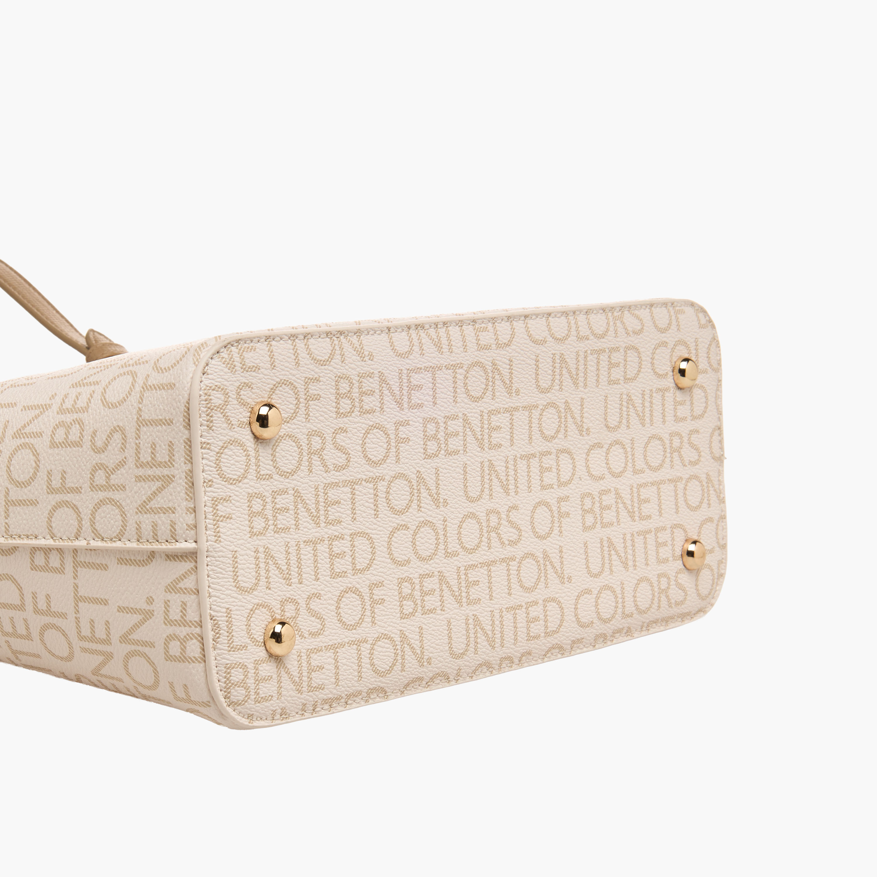 United Colors of Benetton Monogram Tote Bag with Scarf Accent-women-bagsandwallets-handbags-image-7
