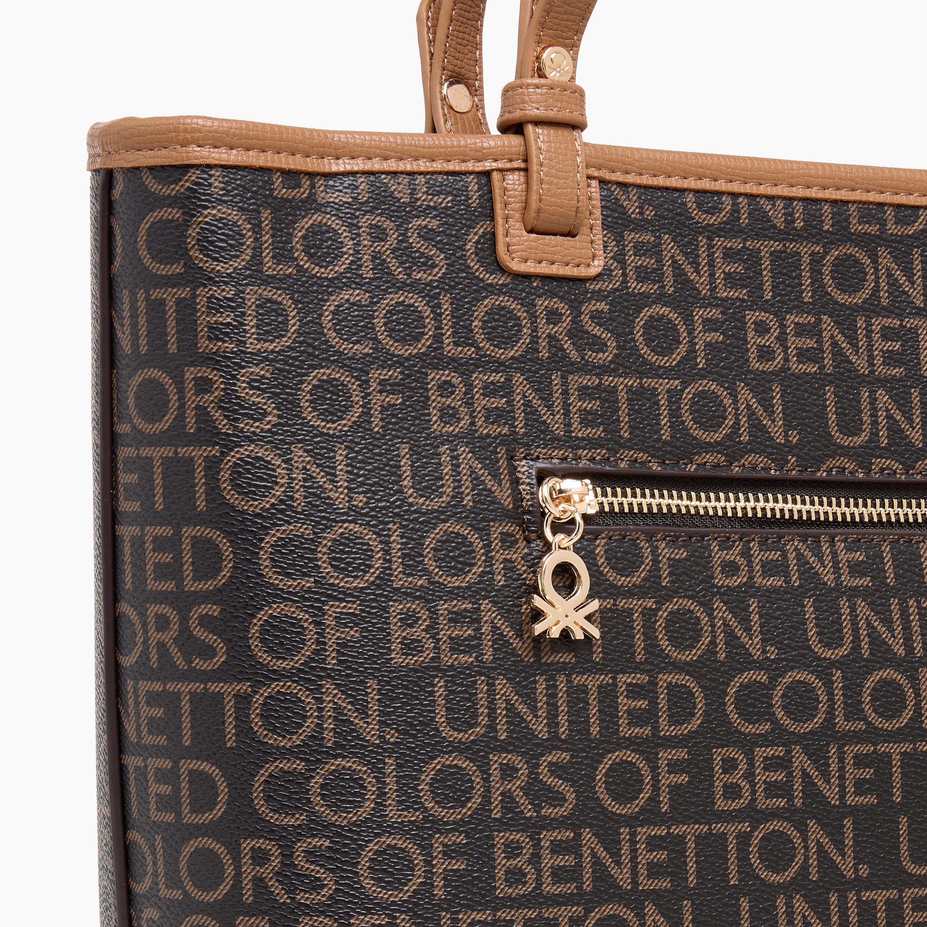 شنطة توتي مونوجرام مع زينة وشاح من يونايتد كولورز أوف بينيتون-women-bagsandwallets-handbags-image-6