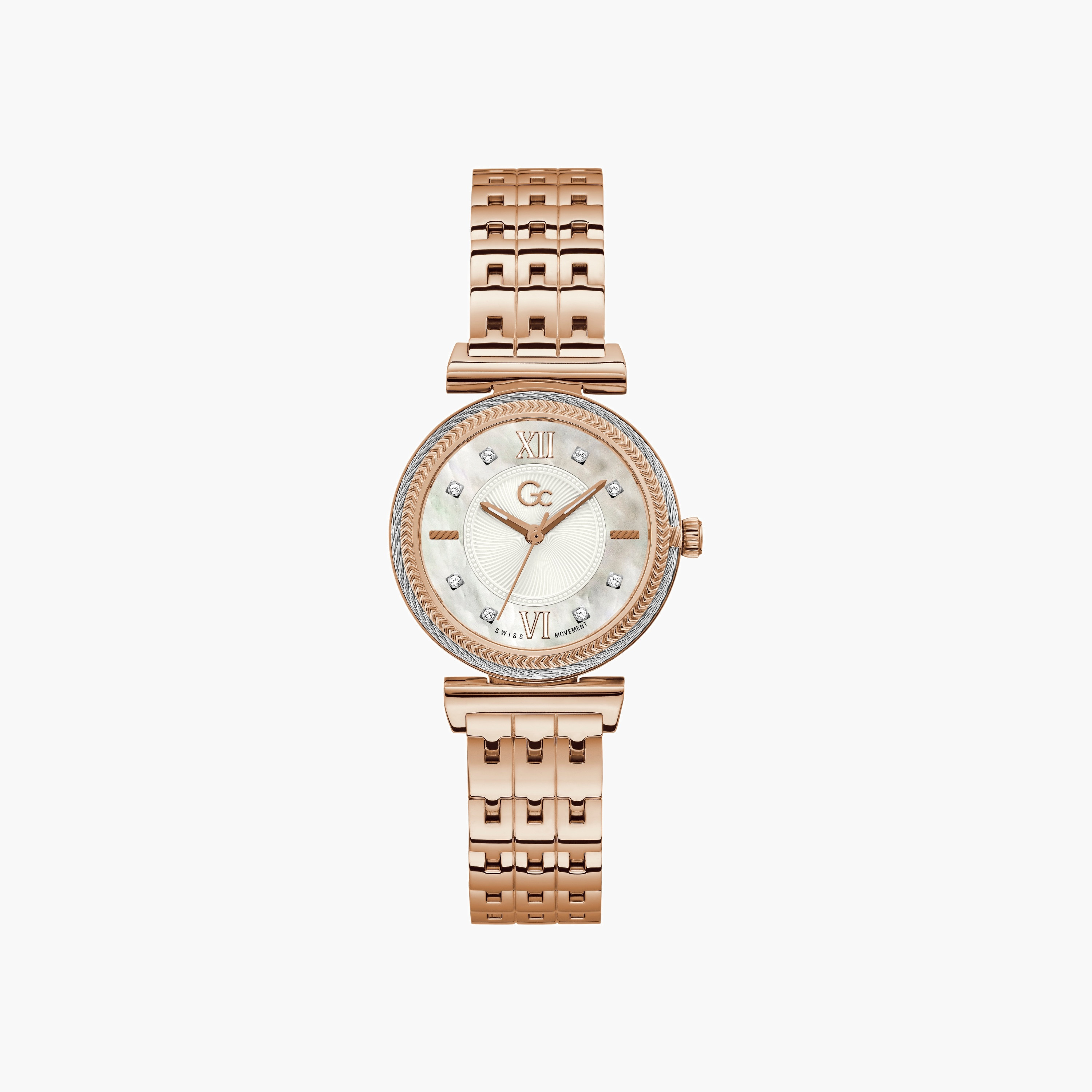 Guess Textured Bezel Analogue Watch-women-watchesandjewellery-watches-image-1