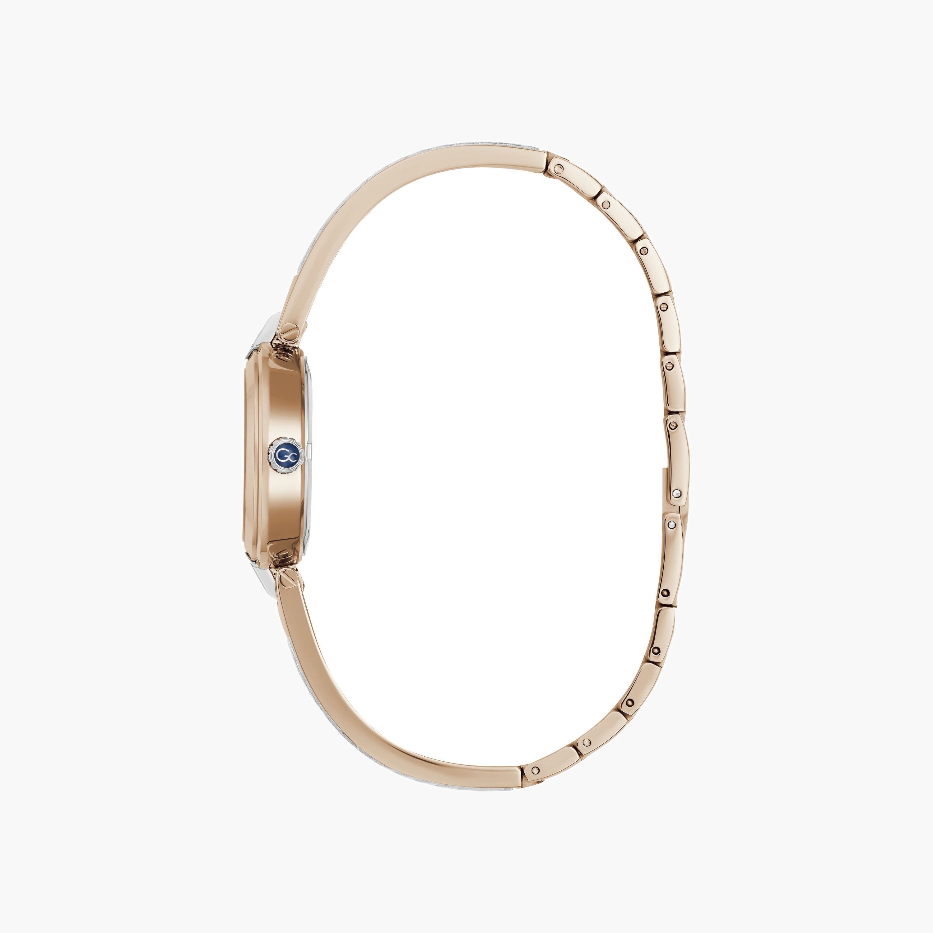 Guess Two Tone Bangle Watch Roman Numerals-women-watchesandjewellery-watches-image-3