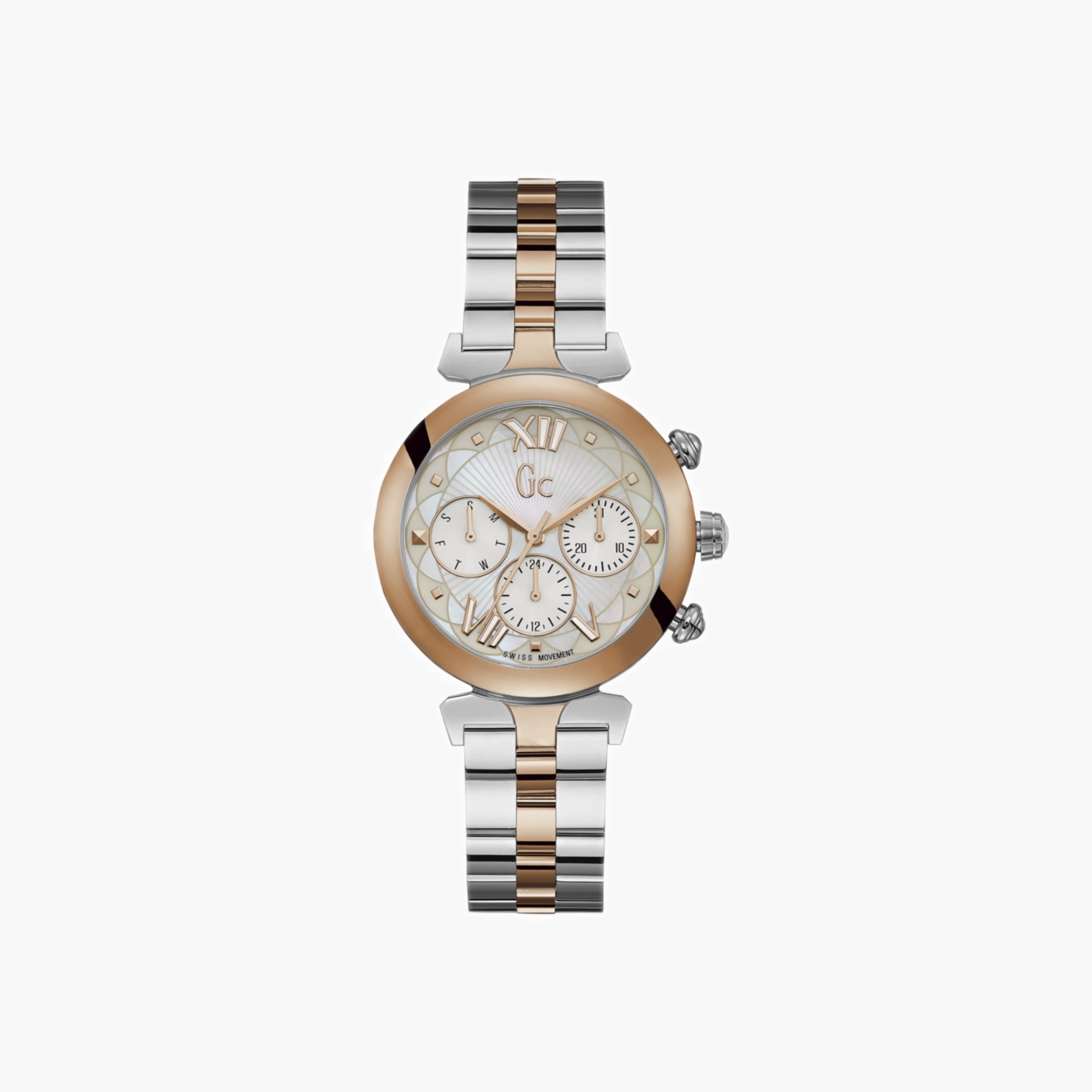 Guess Two-Tone Chronograph Bracelet Watch-women-watchesandjewellery-watches-image-1