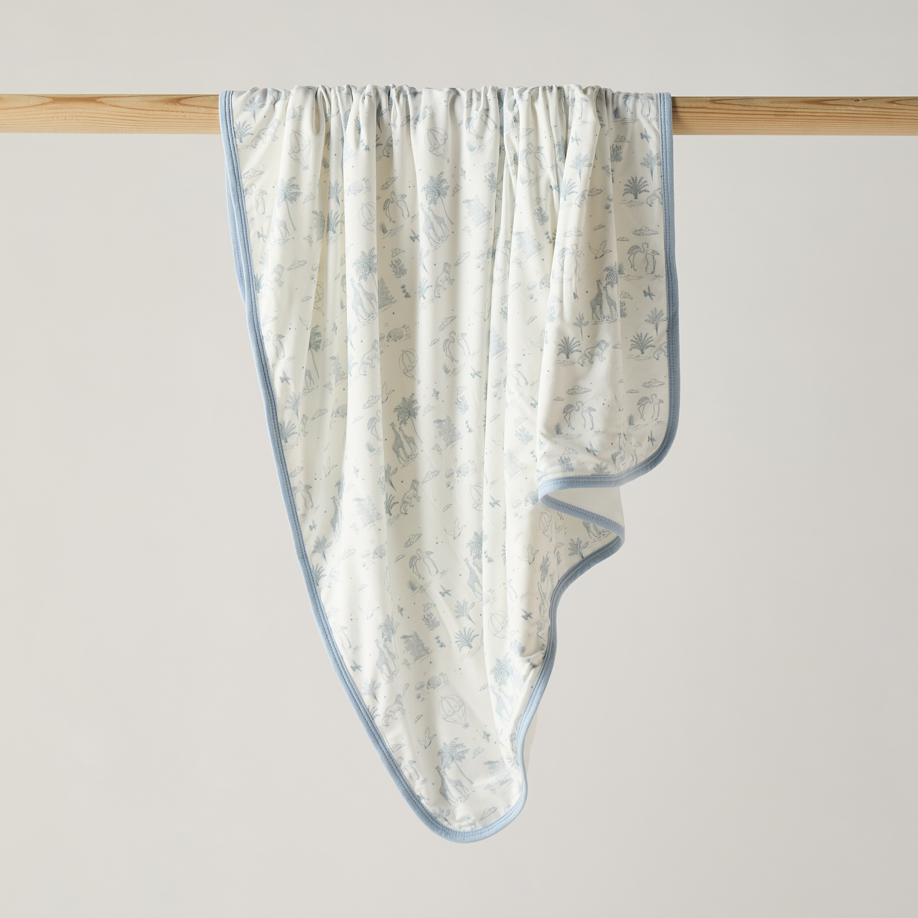 Giggles Velour Safari Print Raschel Blanket-baby-nursery-blanketsandswaddles-blanketsandquilts-image-1