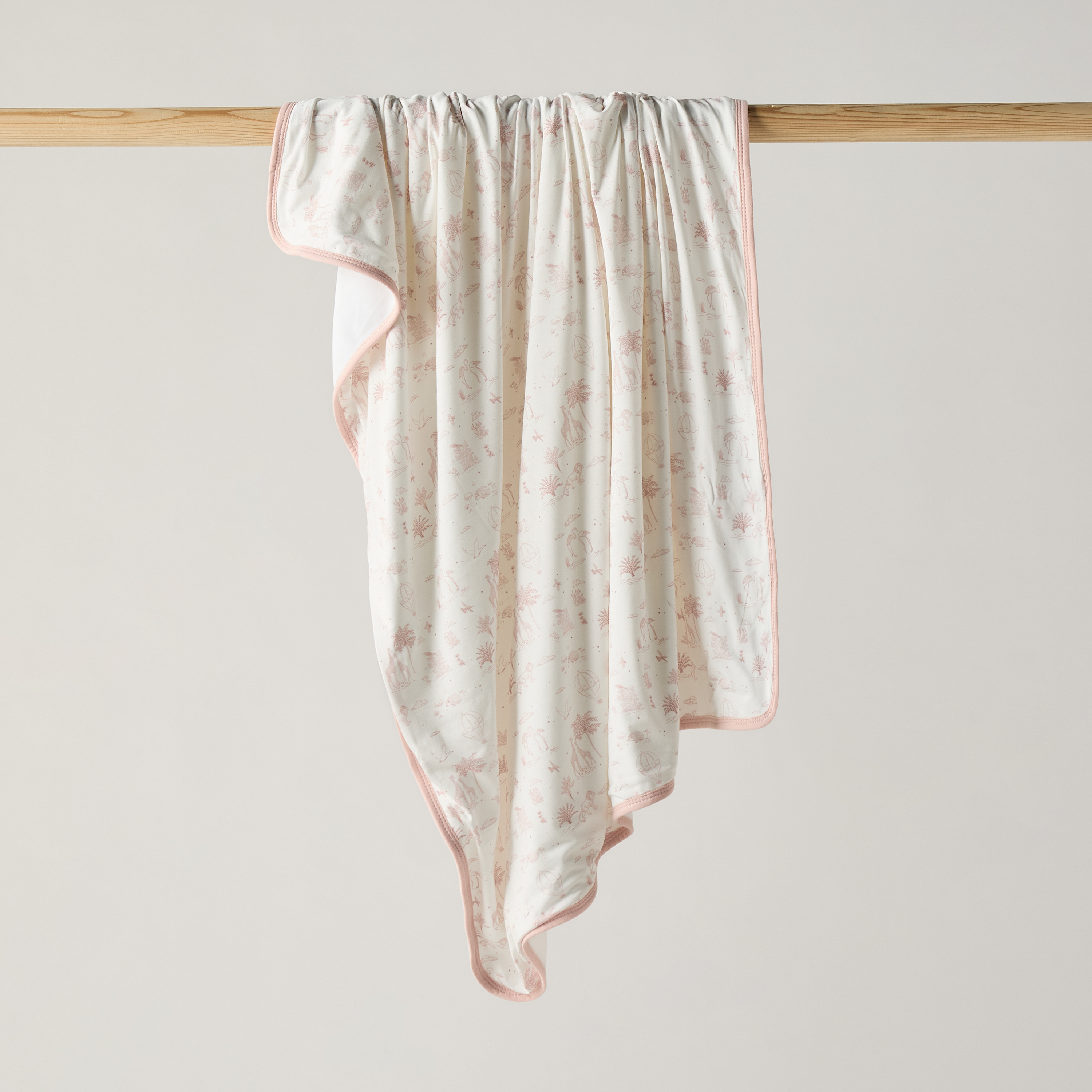 Giggles Velour Safari Print Raschel Blanket-baby-nursery-blanketsandswaddles-blanketsandquilts-image-1