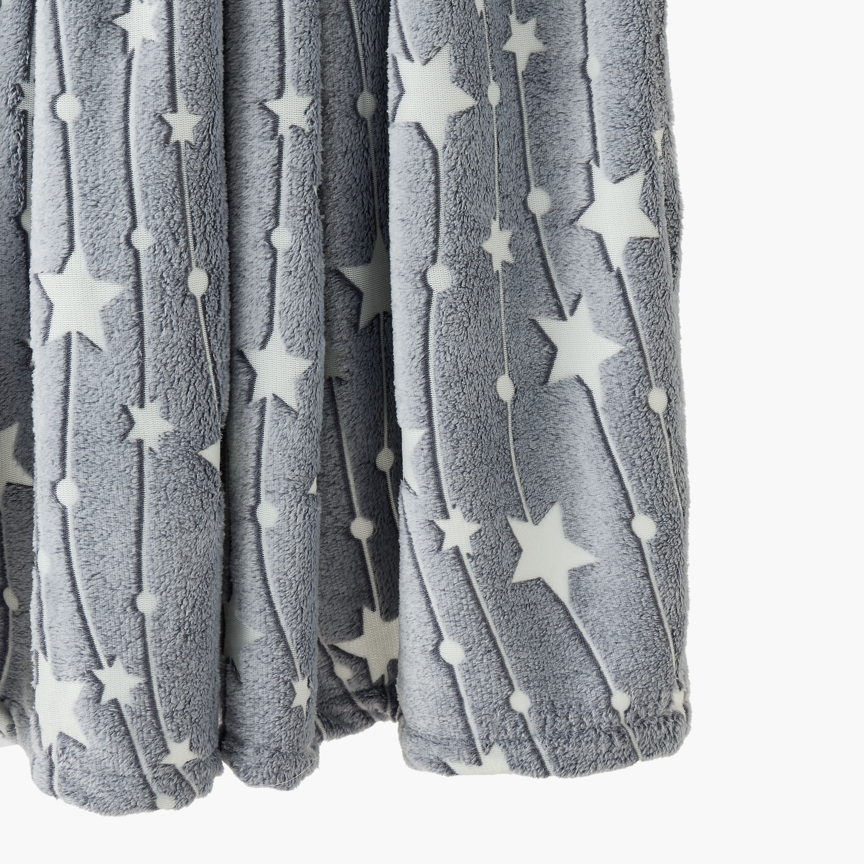 Juniors Raschel Blanket with Glow in the Dark Stars Print, 150x200 cm-baby-nursery-blanketsandswaddles-blanketsandquilts-image-4