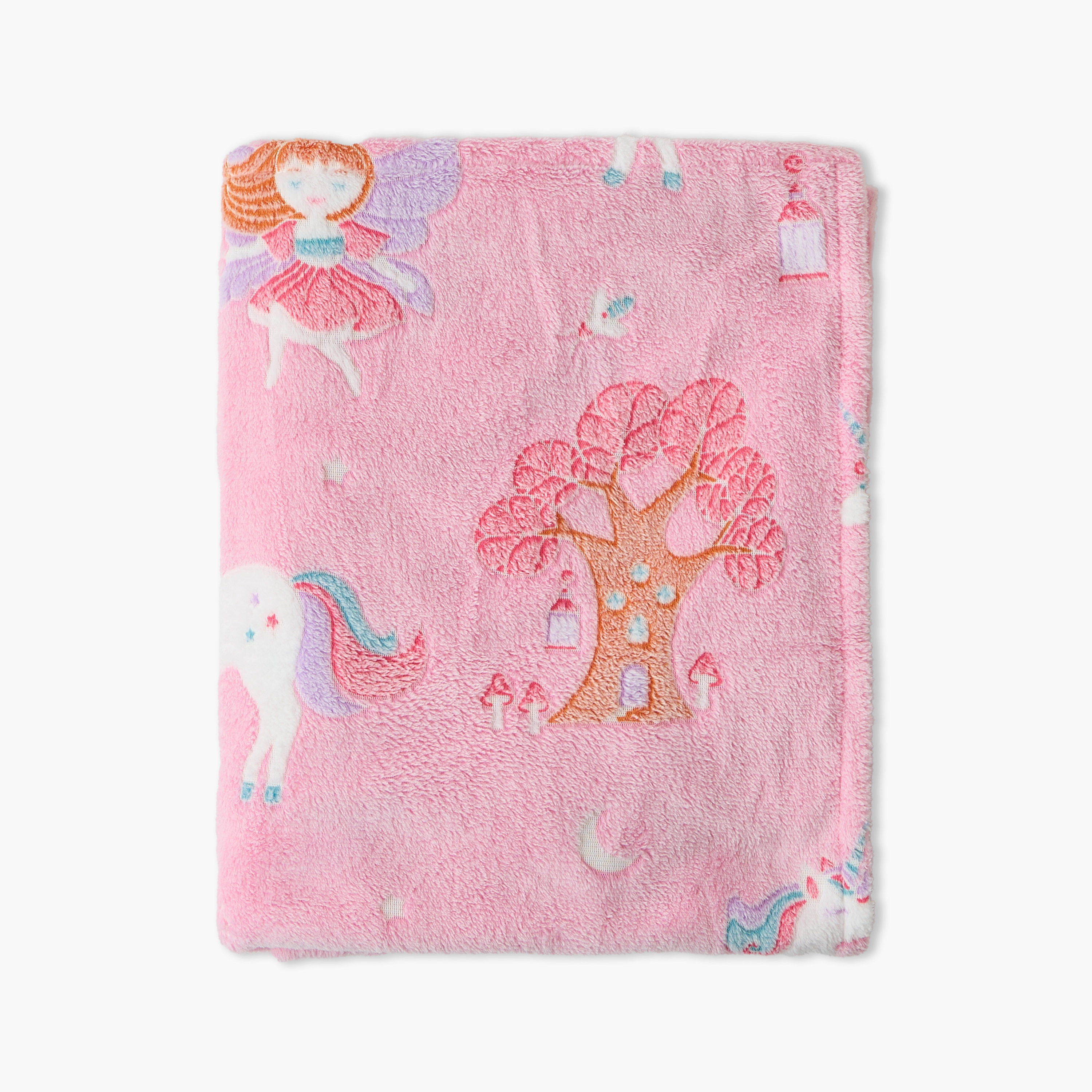 Juniors Raschel Blanket with Glow in the Dark Unicorn Print, 150x200 cm-baby-nursery-blanketsandswaddles-blanketsandquilts-image-3