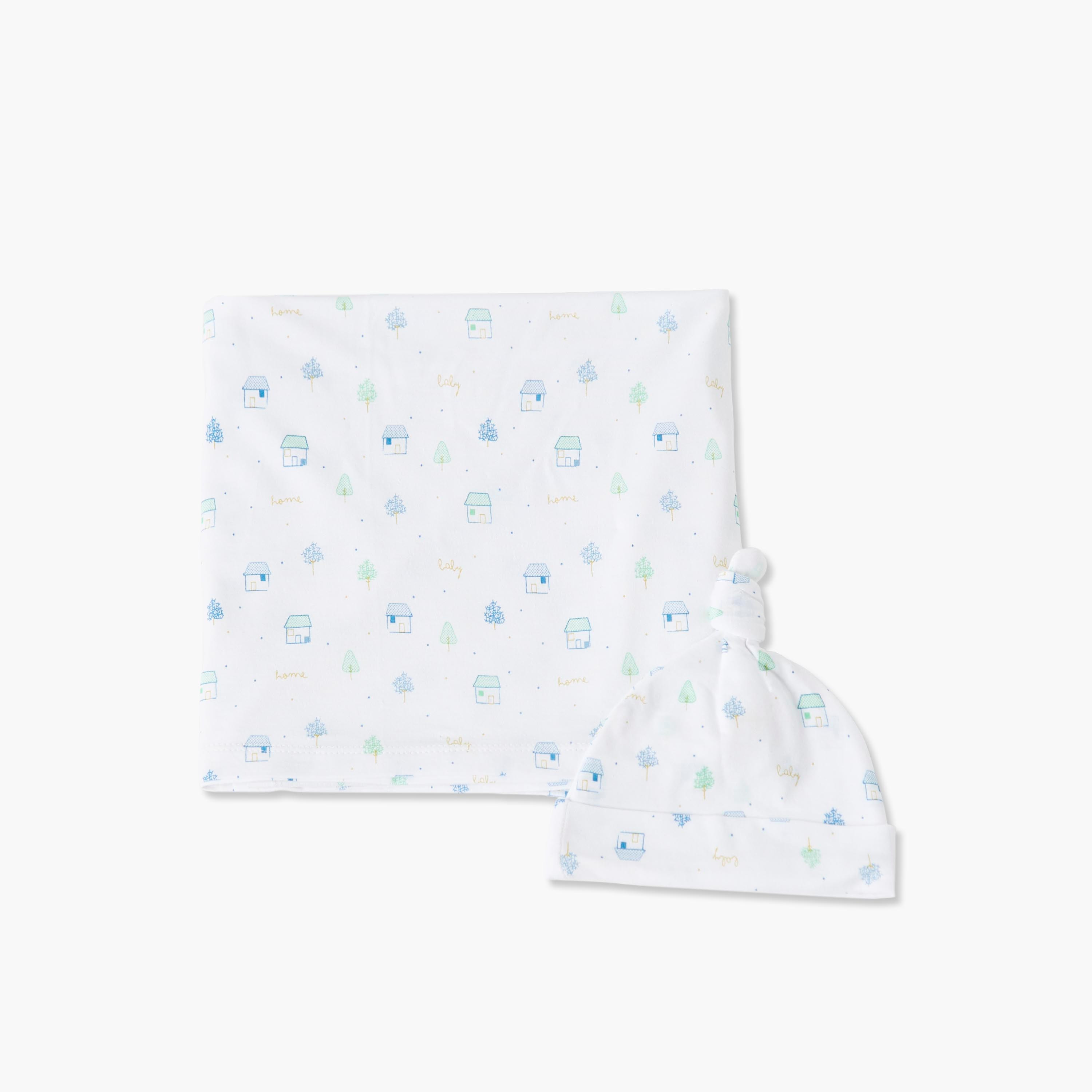 بطانية بطبعات مع قبعة متطابقة من جونيورز-baby-nursery-blanketsandswaddles-blanketsandquilts-image-4