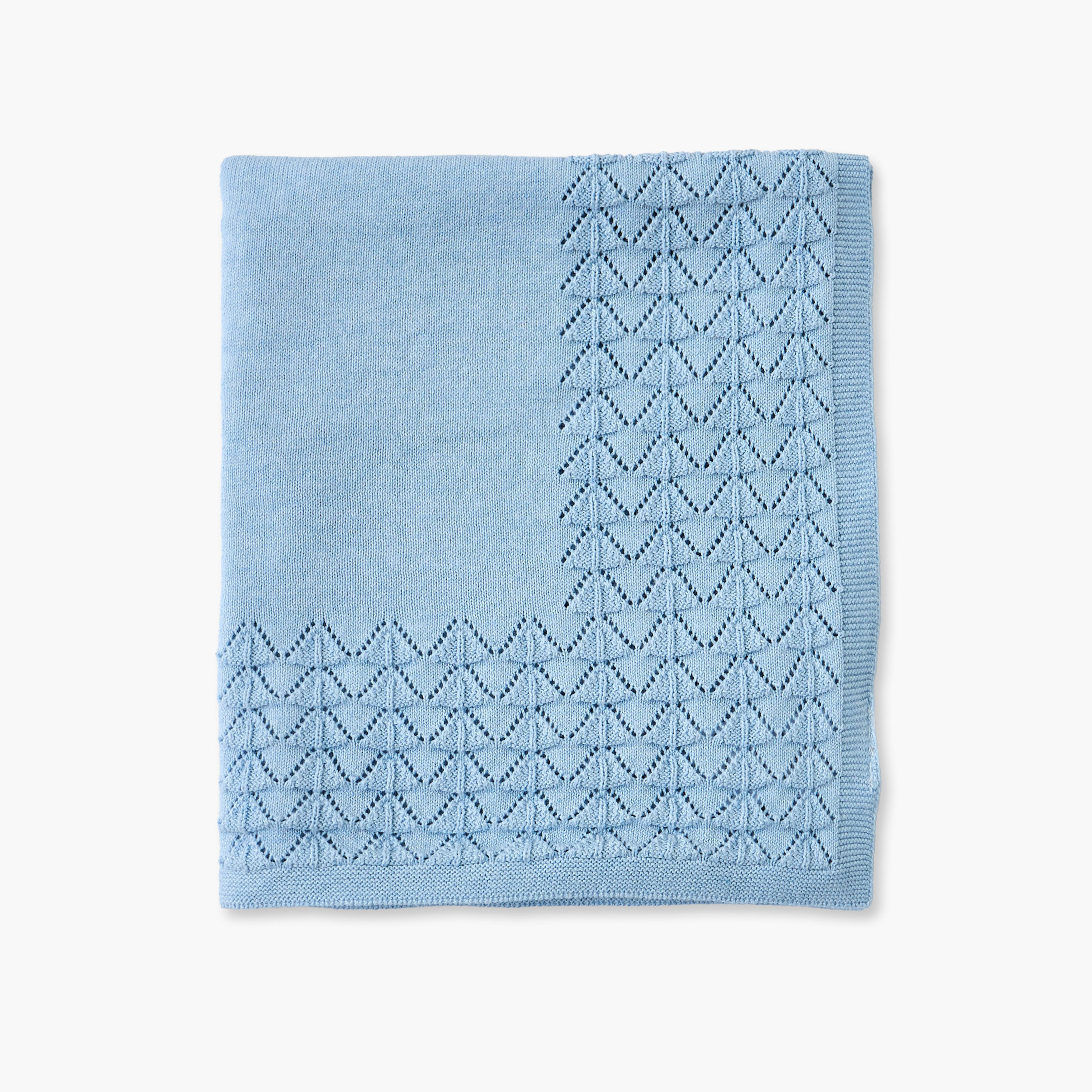 بطانية قطن بتفاصيل دانتيل من جيجلز - 80x100 سم-baby-nursery-blanketsandswaddles-receivingblankets-image-3
