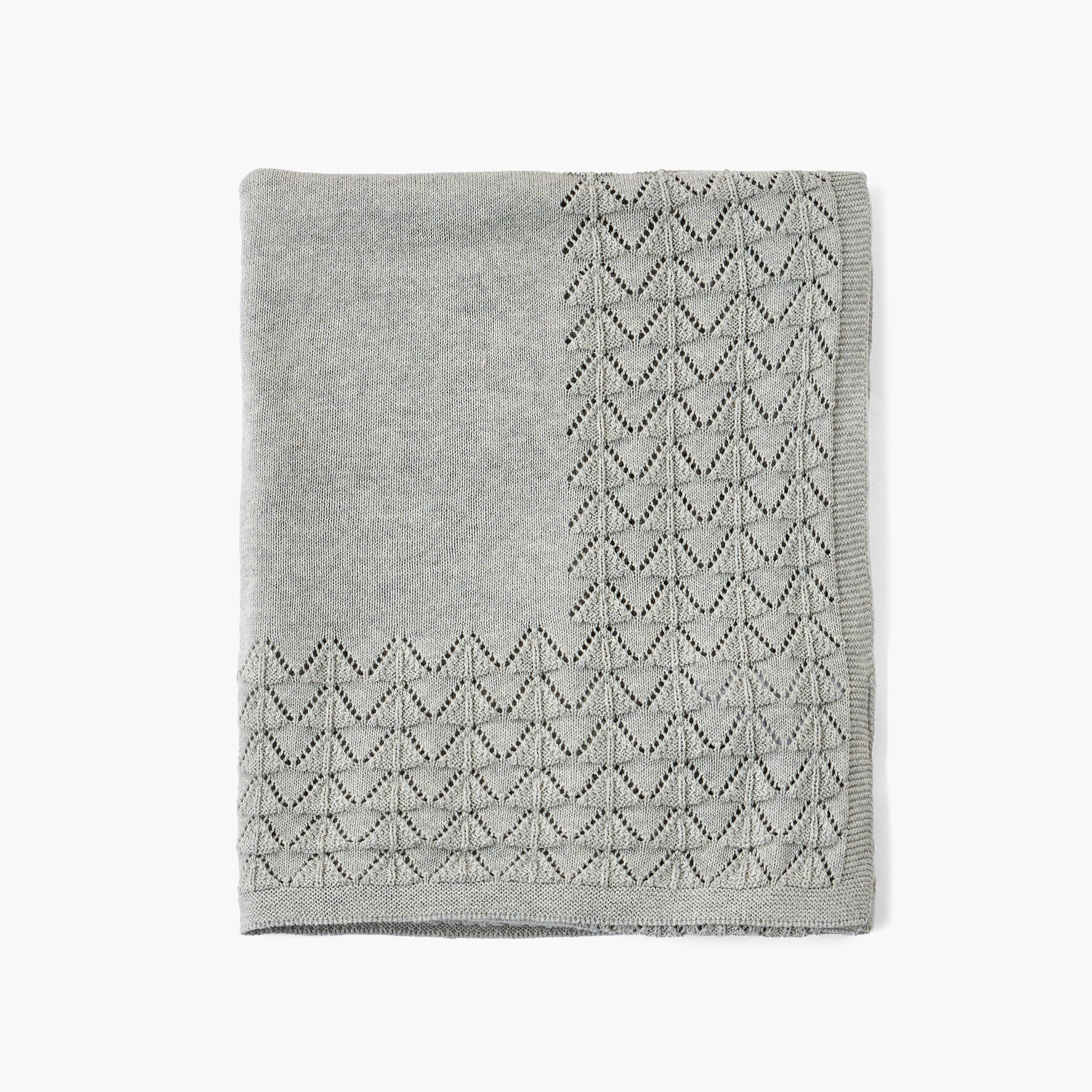 بطانية قطن بتفاصيل دانتيل من جيجلز - 80x100 سم-baby-nursery-blanketsandswaddles-receivingblankets-image-3