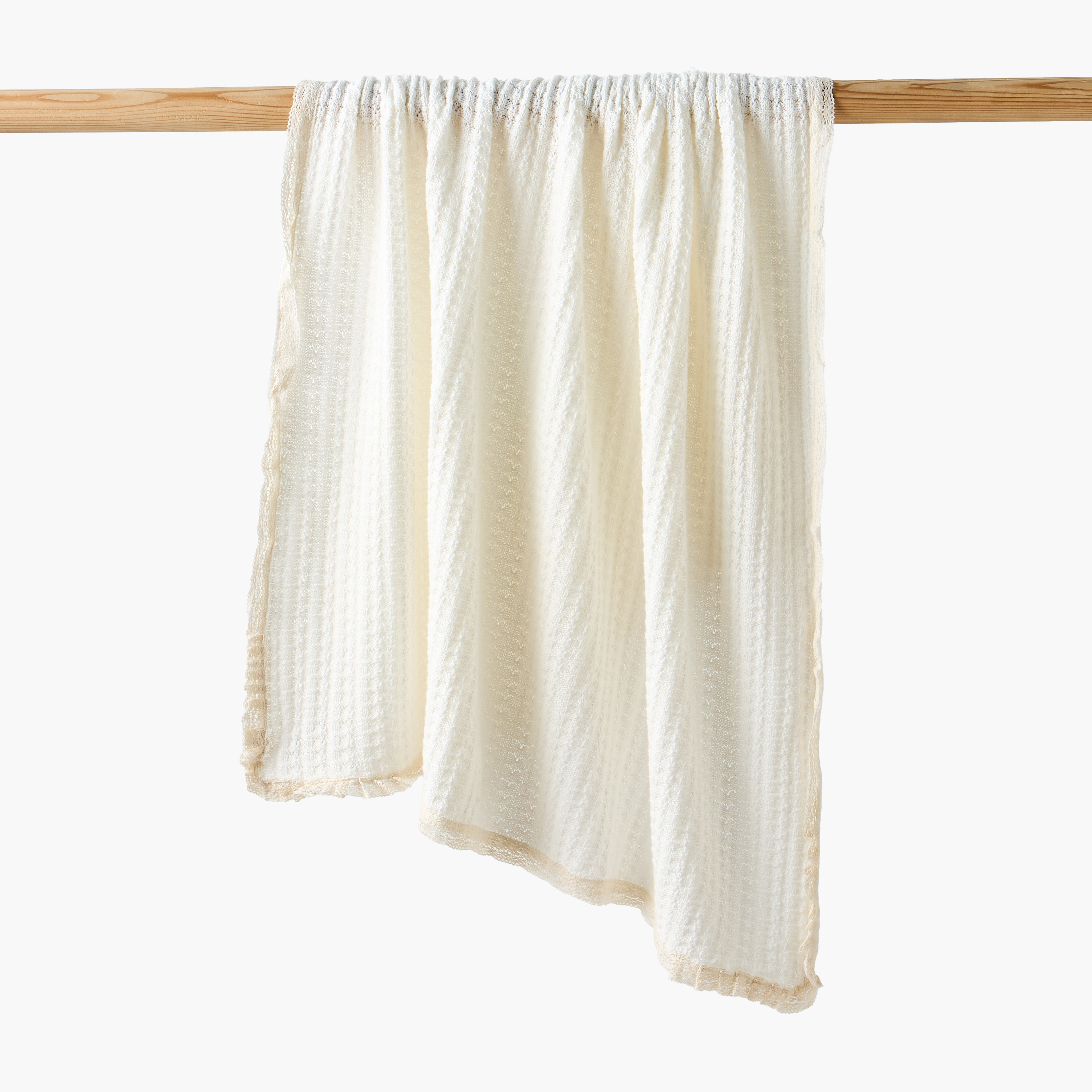 Giggles Cotton Lace Trim Blanket - 80x100 cm-baby-nursery-blanketsandswaddles-receivingblankets-image-1