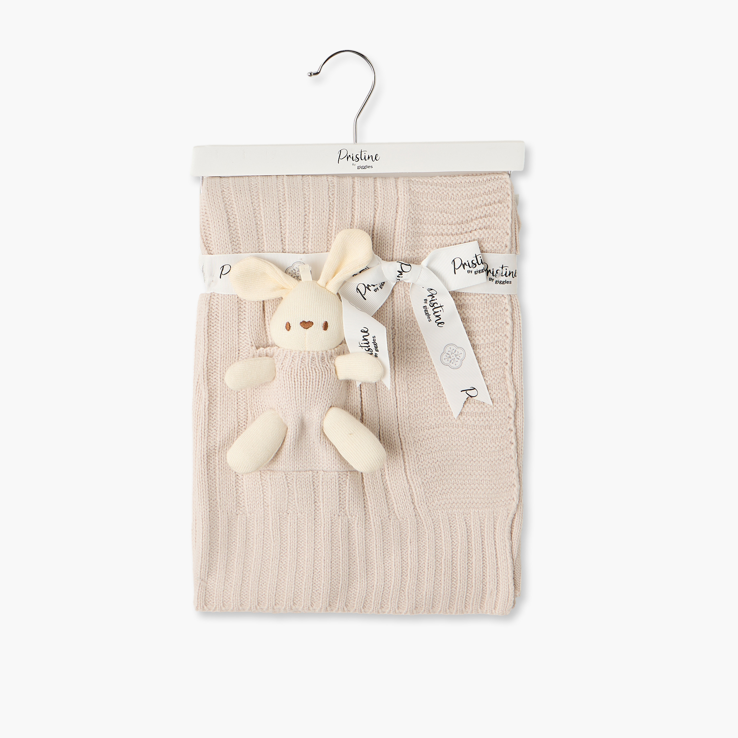 Giggles Ribbed Bunny Applique Blanket - 80x100 cm-baby-nursery-blanketsandswaddles-receivingblankets-image-6