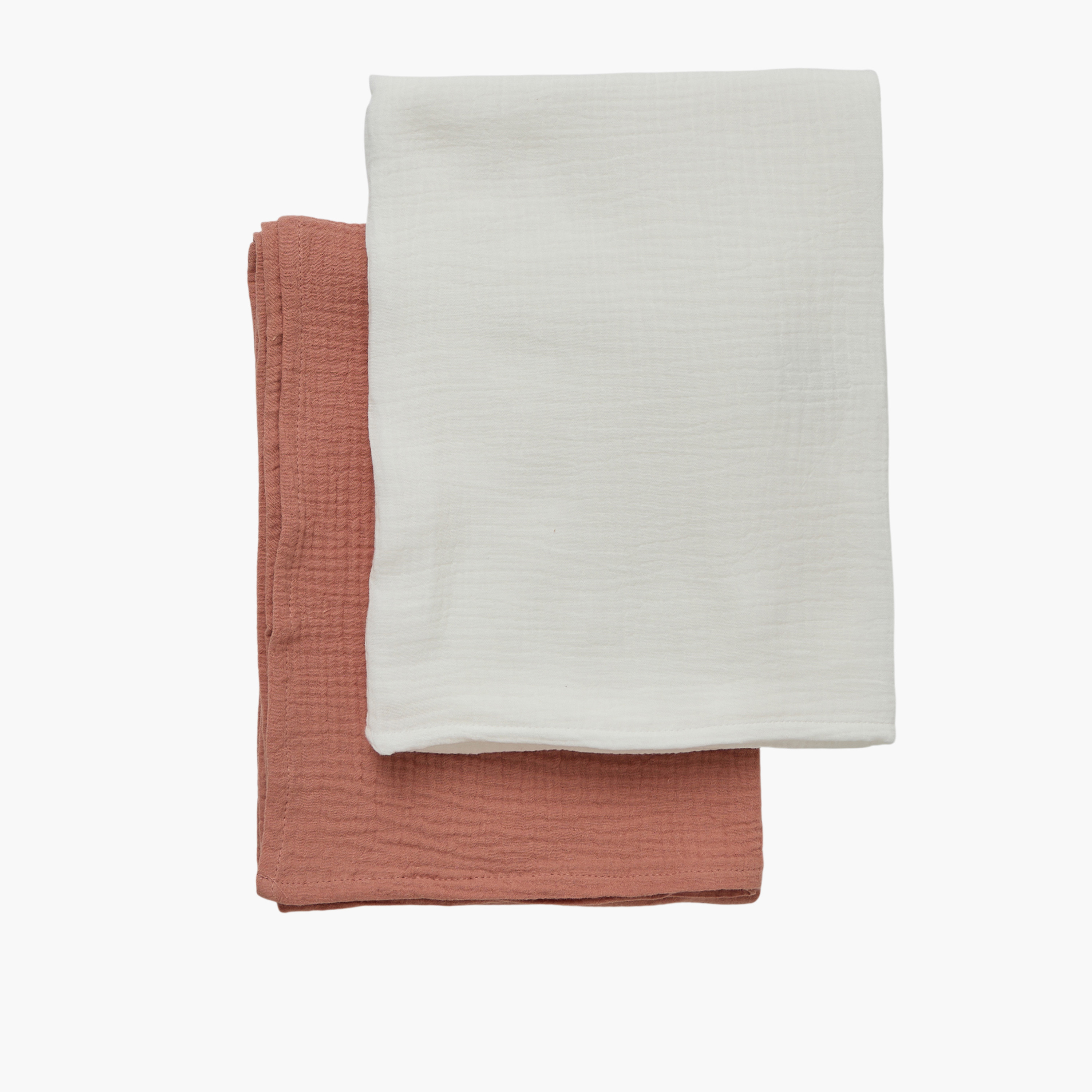 Giggles Muslin Textured Swaddle - Pack of 2 - 100x100 cm-baby-nursery-blanketsandswaddles-swaddlesandsleepingbags-image-3
