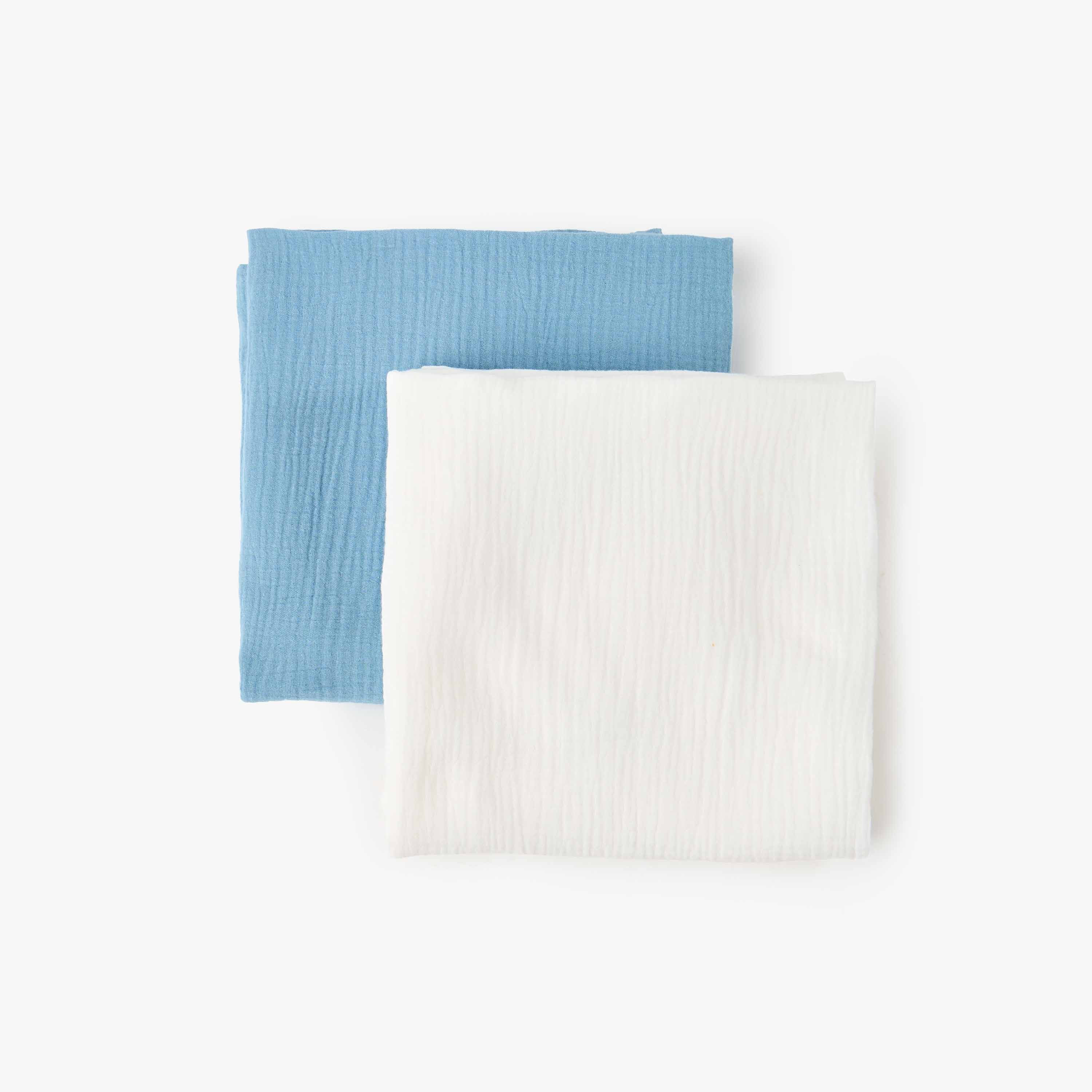 طقم 2 لفافة أطفال موسلين بملمس بارز من جيجلز - 100×100 سم-baby-nursery-blanketsandswaddles-swaddlesandsleepingbags-image-3