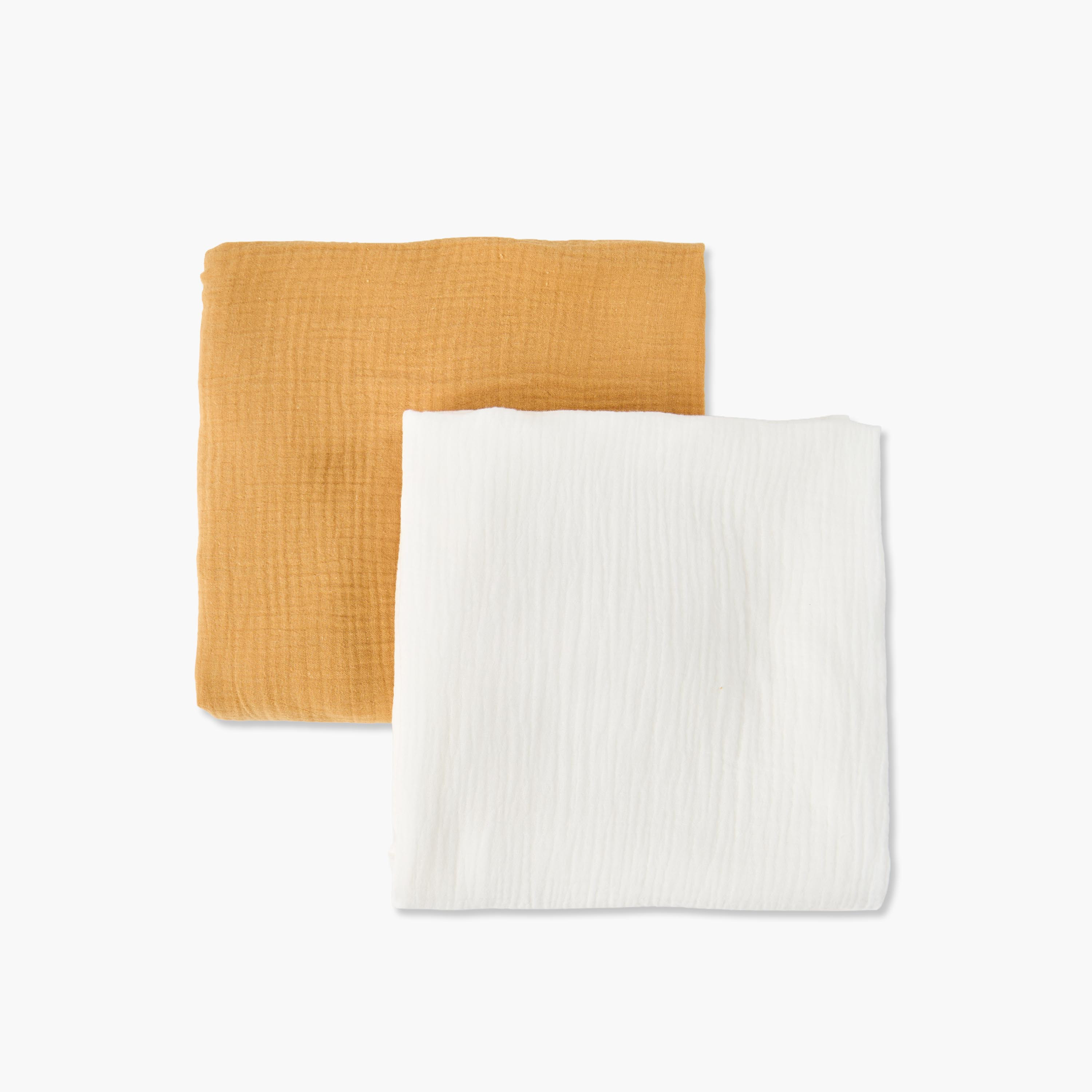 Giggles Muslin Textured Swaddle - Pack of 2 - 100x100 cm-baby-nursery-blanketsandswaddles-swaddlesandsleepingbags-image-3