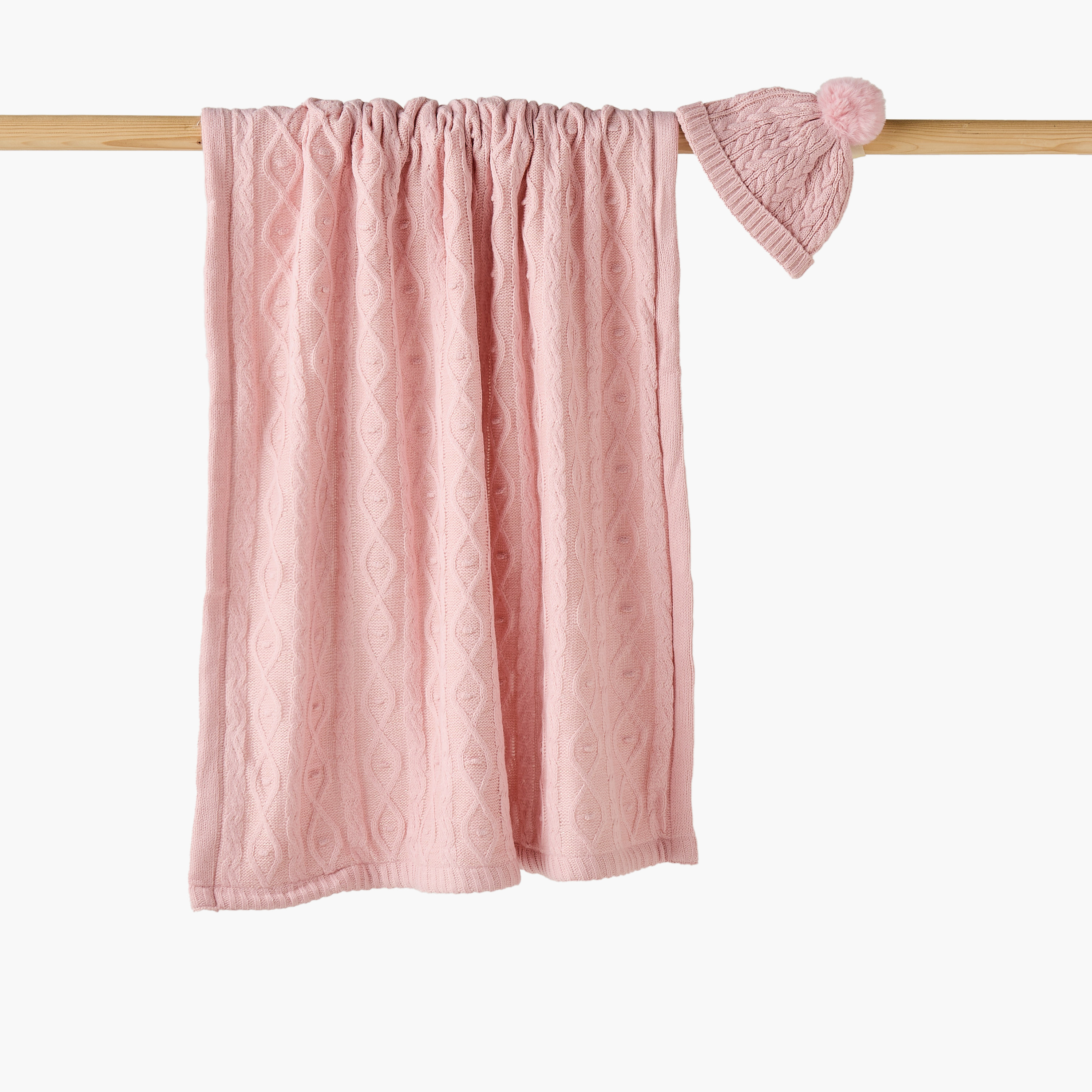بطانية لوريكس ناعمة الملمس مع قبعة من جيجلز - 80x100 سم-baby-nursery-blanketsandswaddles-receivingblankets-image-1