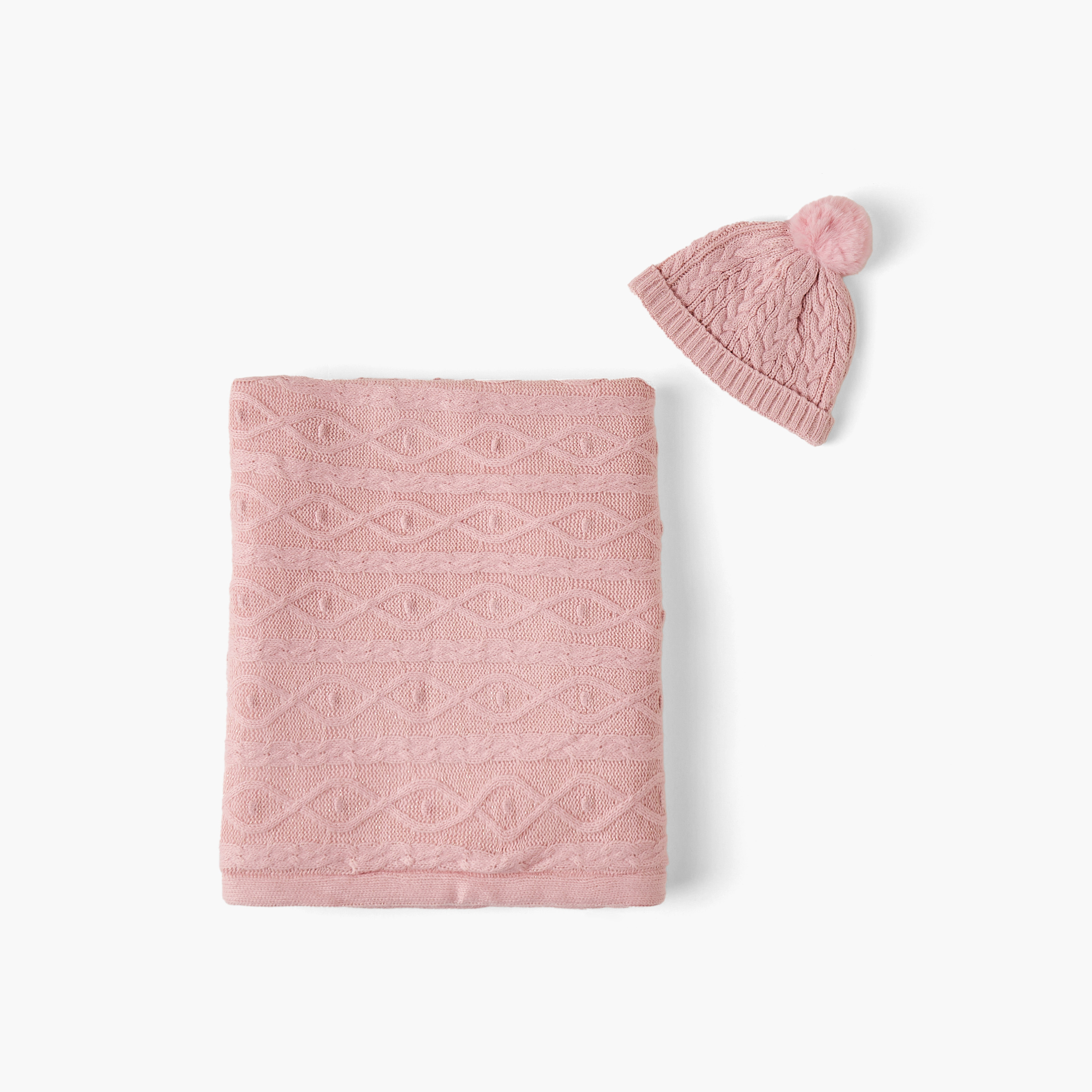بطانية لوريكس ناعمة الملمس مع قبعة من جيجلز - 80x100 سم-baby-nursery-blanketsandswaddles-receivingblankets-image-3