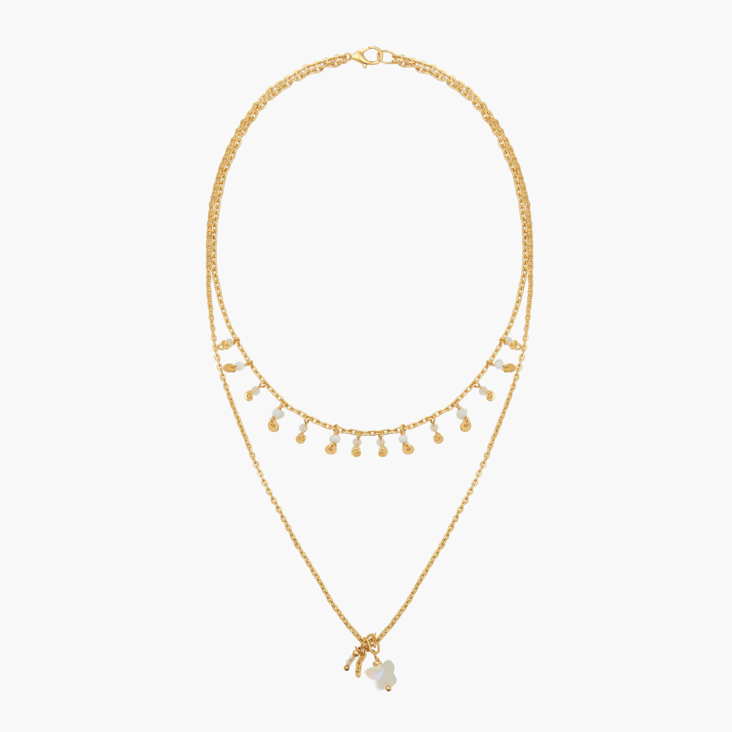 Charmz Layered Necklace with Lobster Clasp Closure-girls-accessories-jewellery-image-1