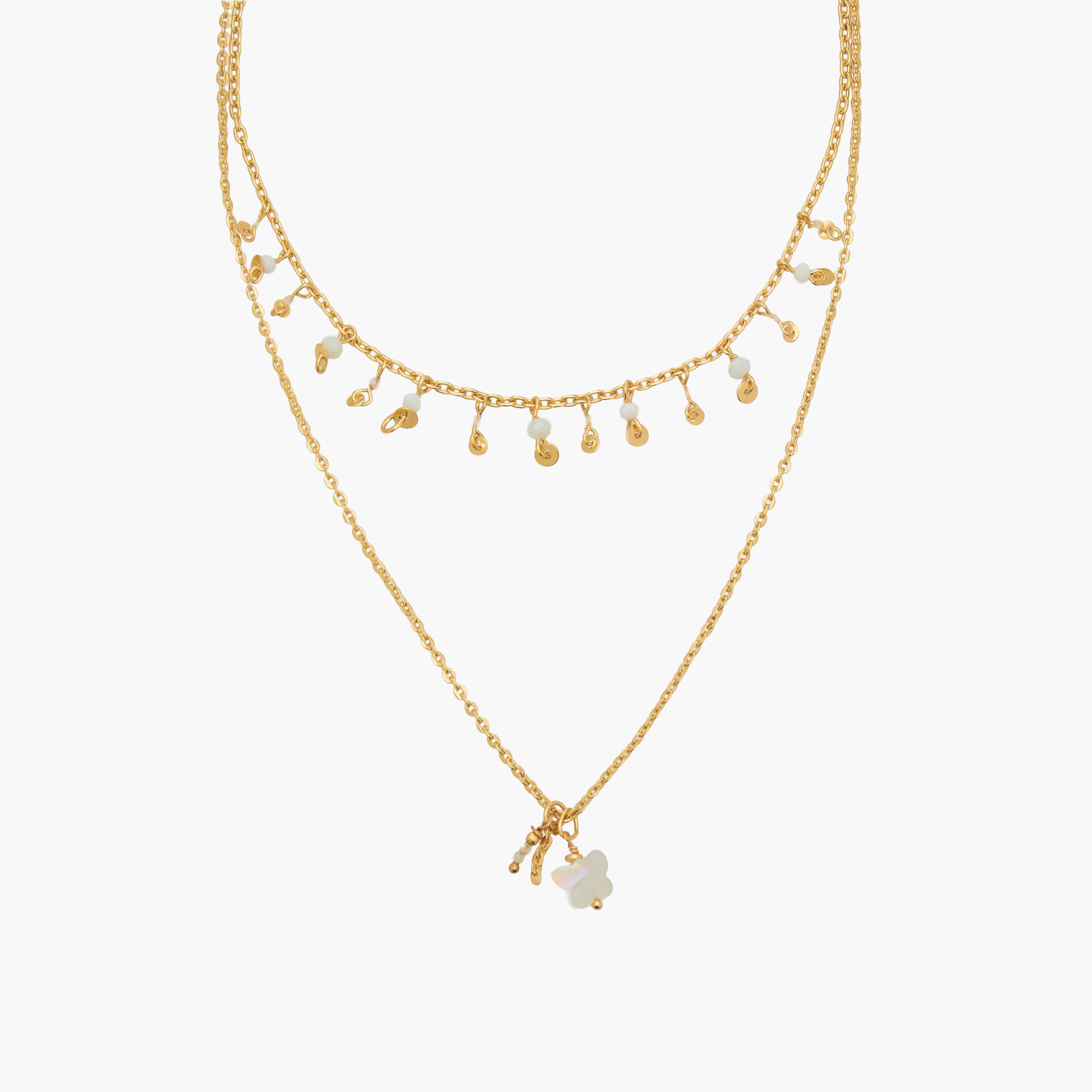 Charmz Layered Necklace with Lobster Clasp Closure-girls-accessories-jewellery-image-2