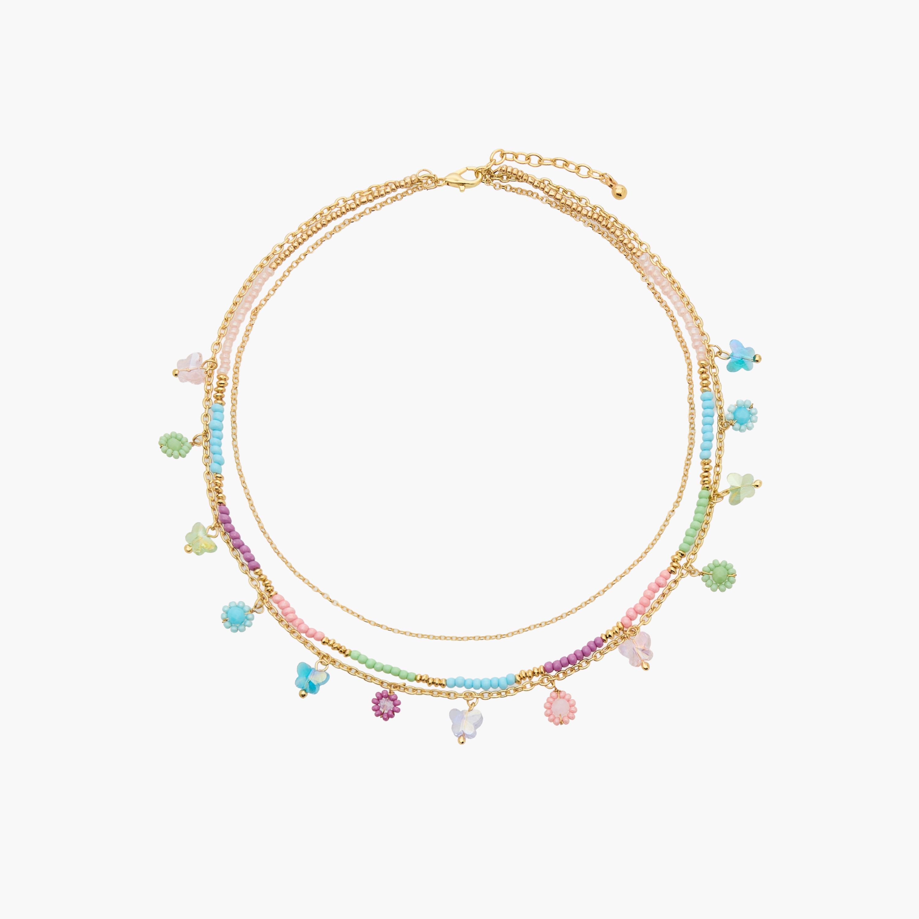 Set of 5 Charmz Bracelets and Necklace with Bead Detail-girls-accessories-jewellery-image-2