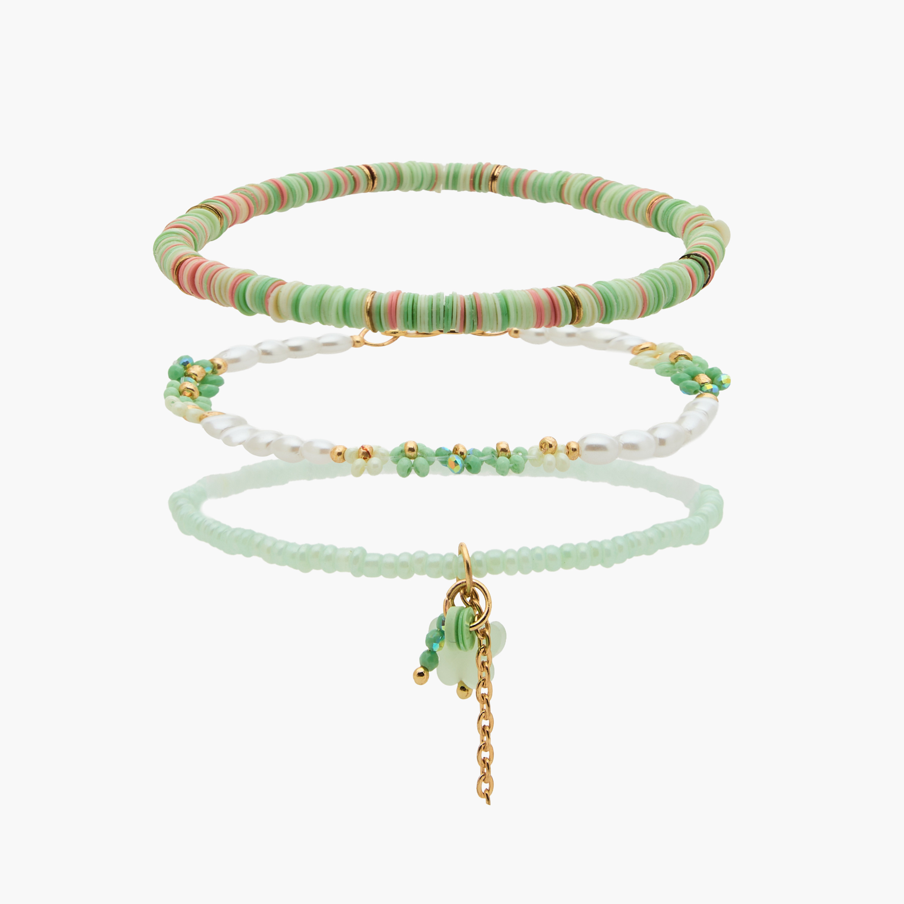 Pack of 3 Charmz Bracelet with Bead Design-girls-accessories-jewellery-image-1