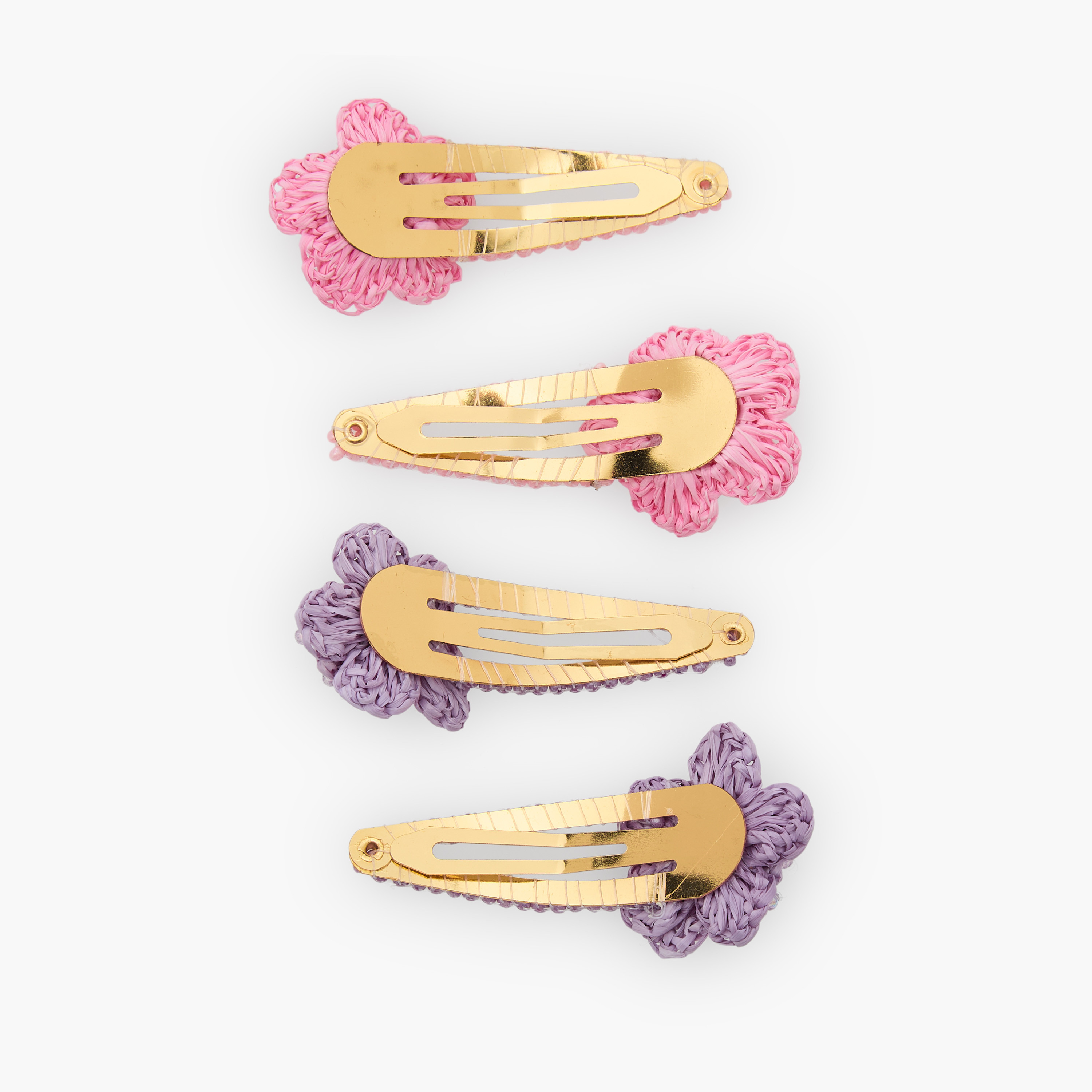 Pack of 4 Charmz Hair Clip with Floral Accent-girls-accessories-hairaccessories-image-2