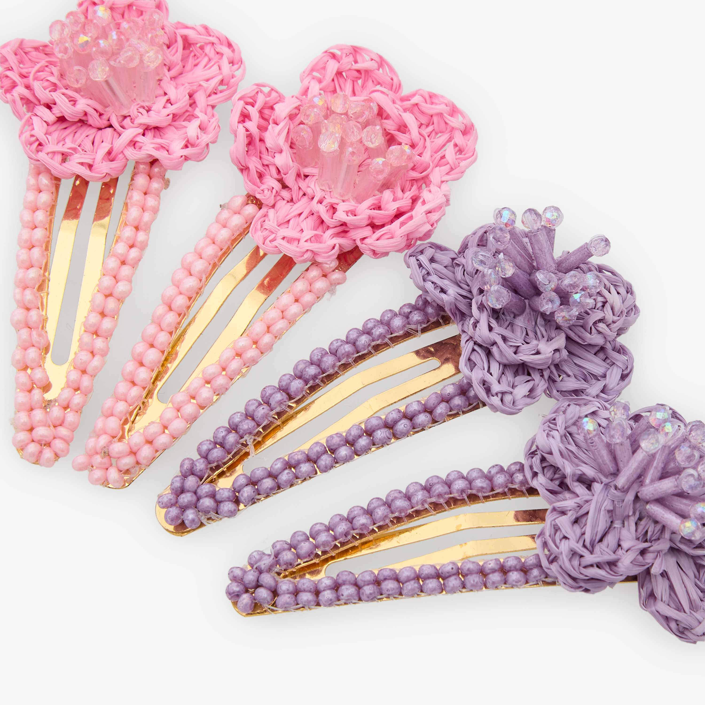 Pack of 4 Charmz Hair Clip with Floral Accent-girls-accessories-hairaccessories-image-5