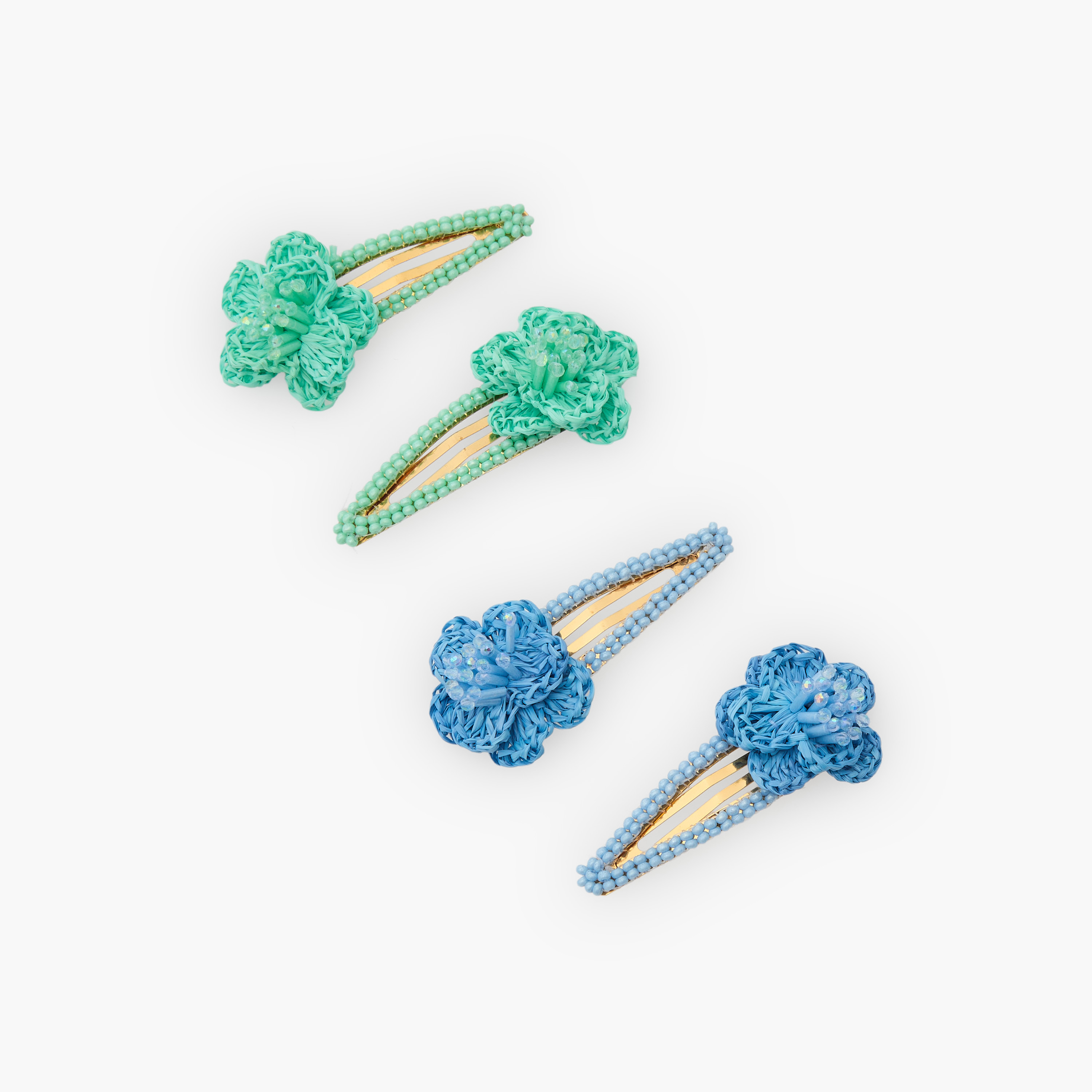 Pack of 4 Charmz Hair Clip with Floral Accent-girls-accessories-hairaccessories-image-3