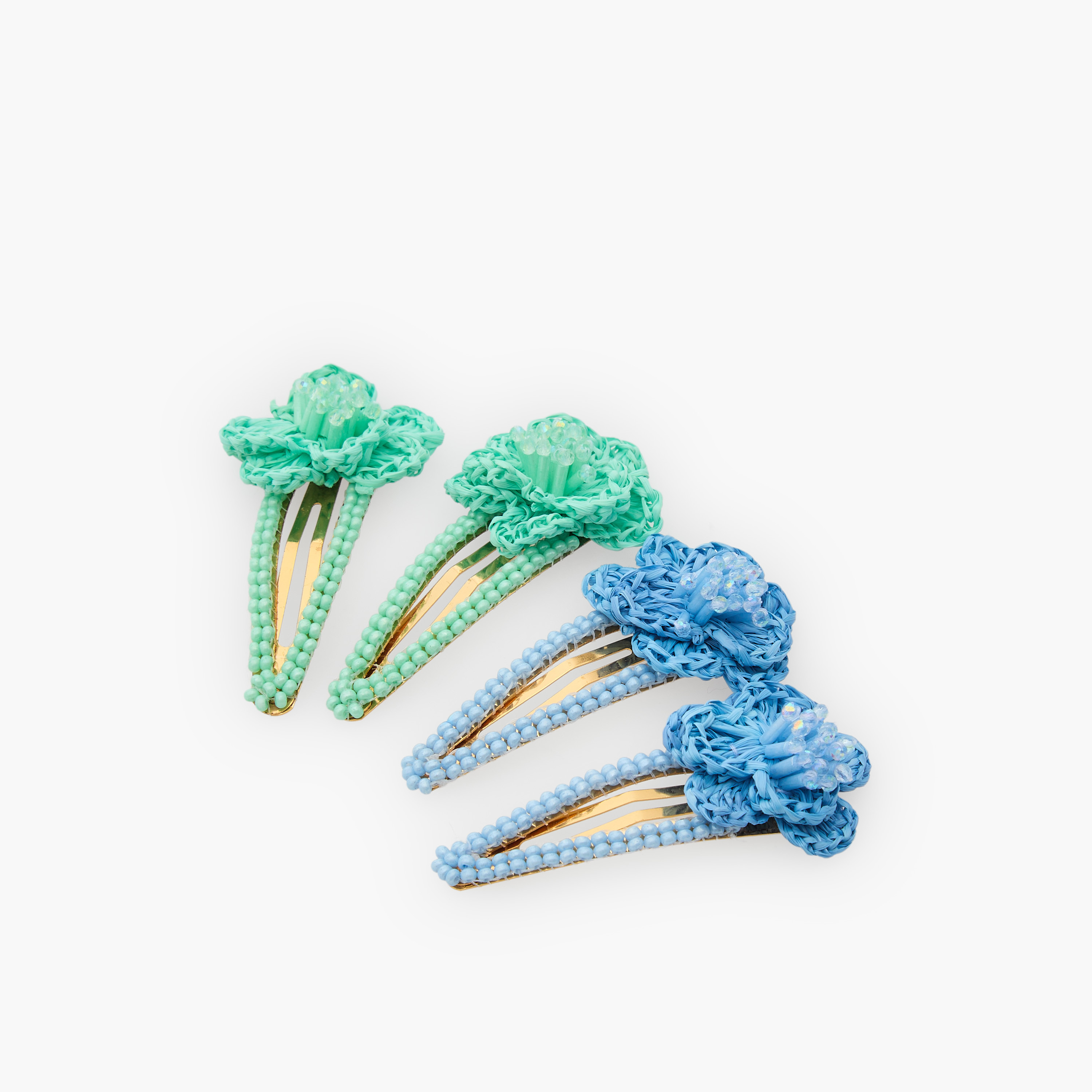 Pack of 4 Charmz Hair Clip with Floral Accent-girls-accessories-hairaccessories-image-4