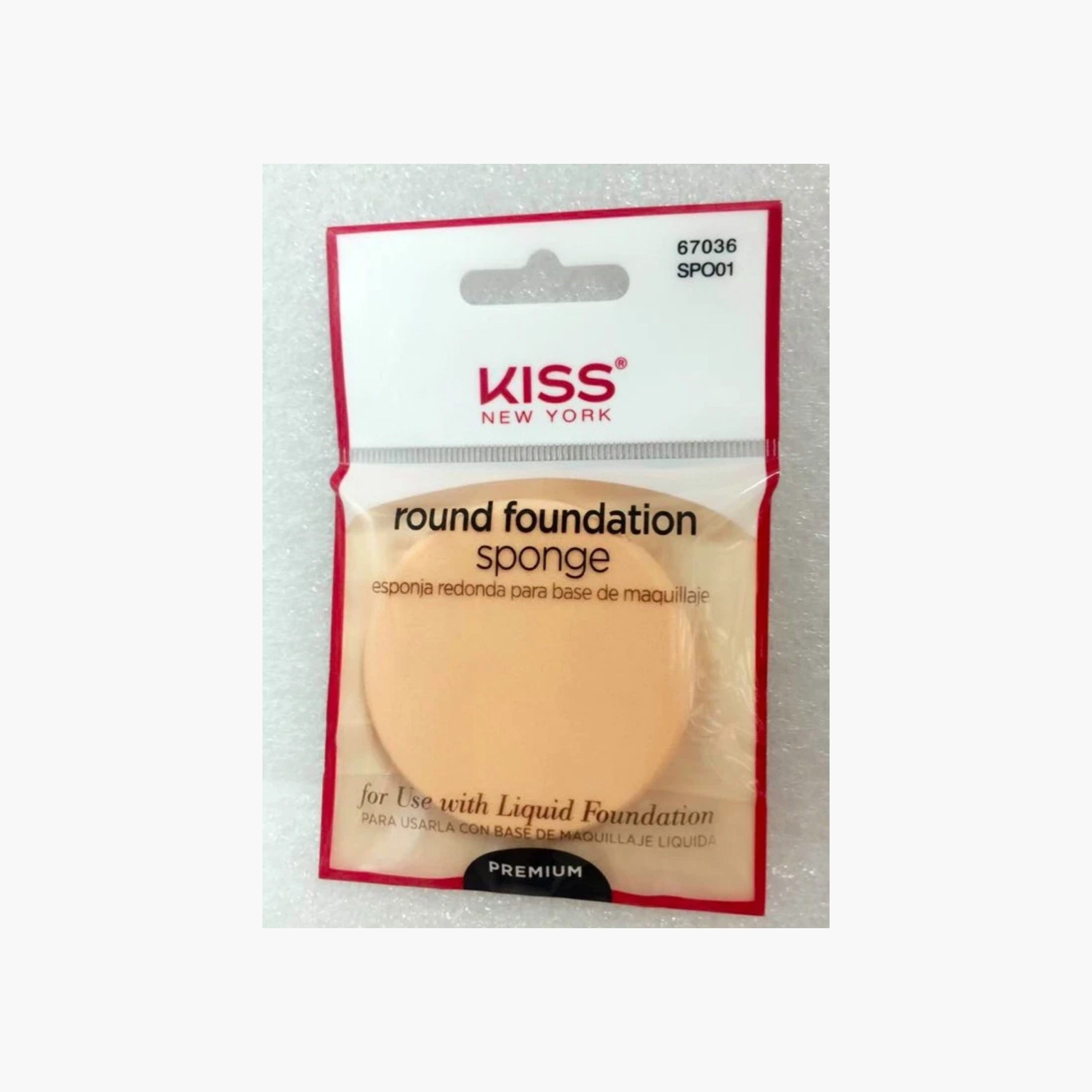 Kiss Cosmetics Round Foundation Sponge 5cm-beautyandpersonalcare-makeup-lips-lipliners-image-1