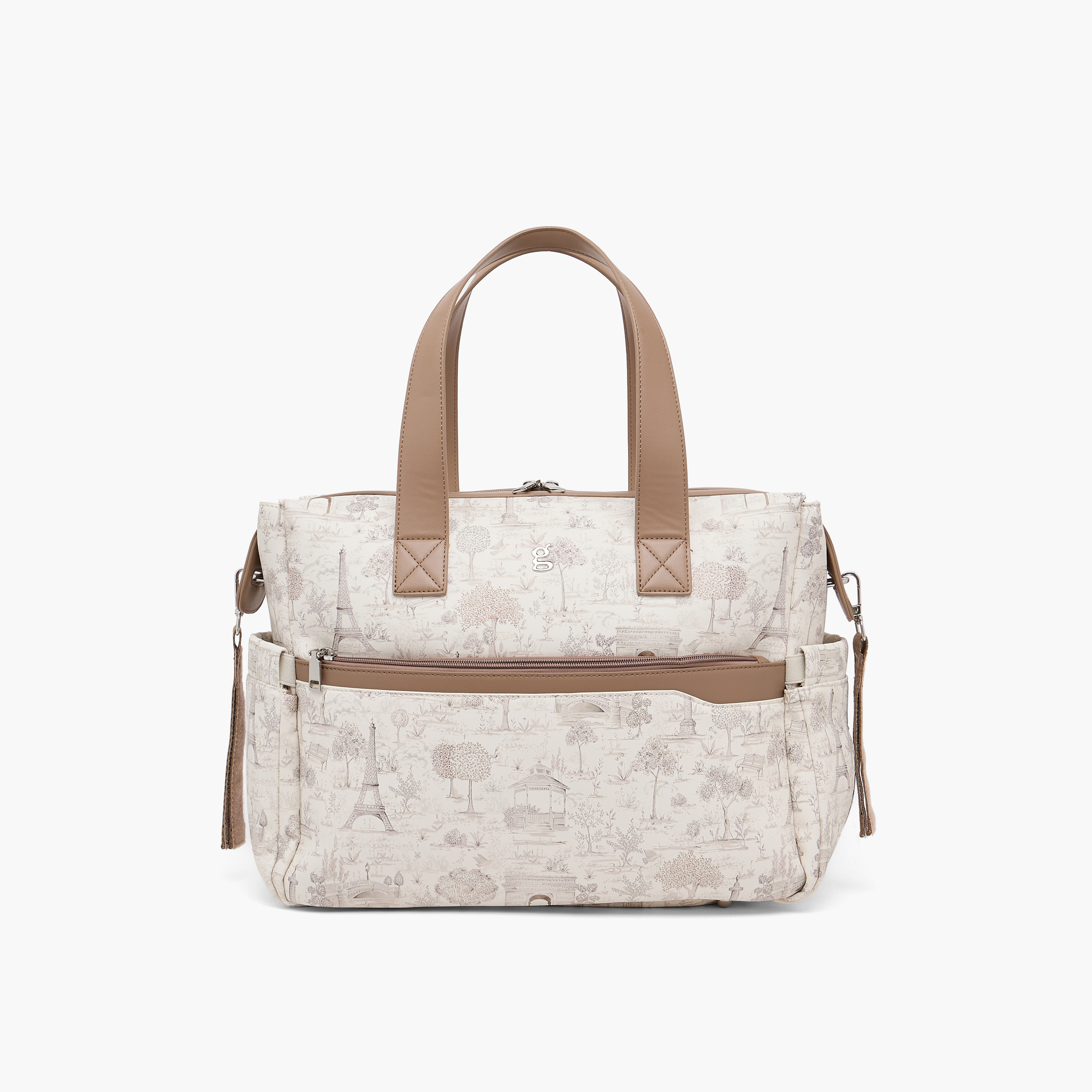 Giggles Diaper Bag with Paris Print-baby-gear-diaperbags-image-2
