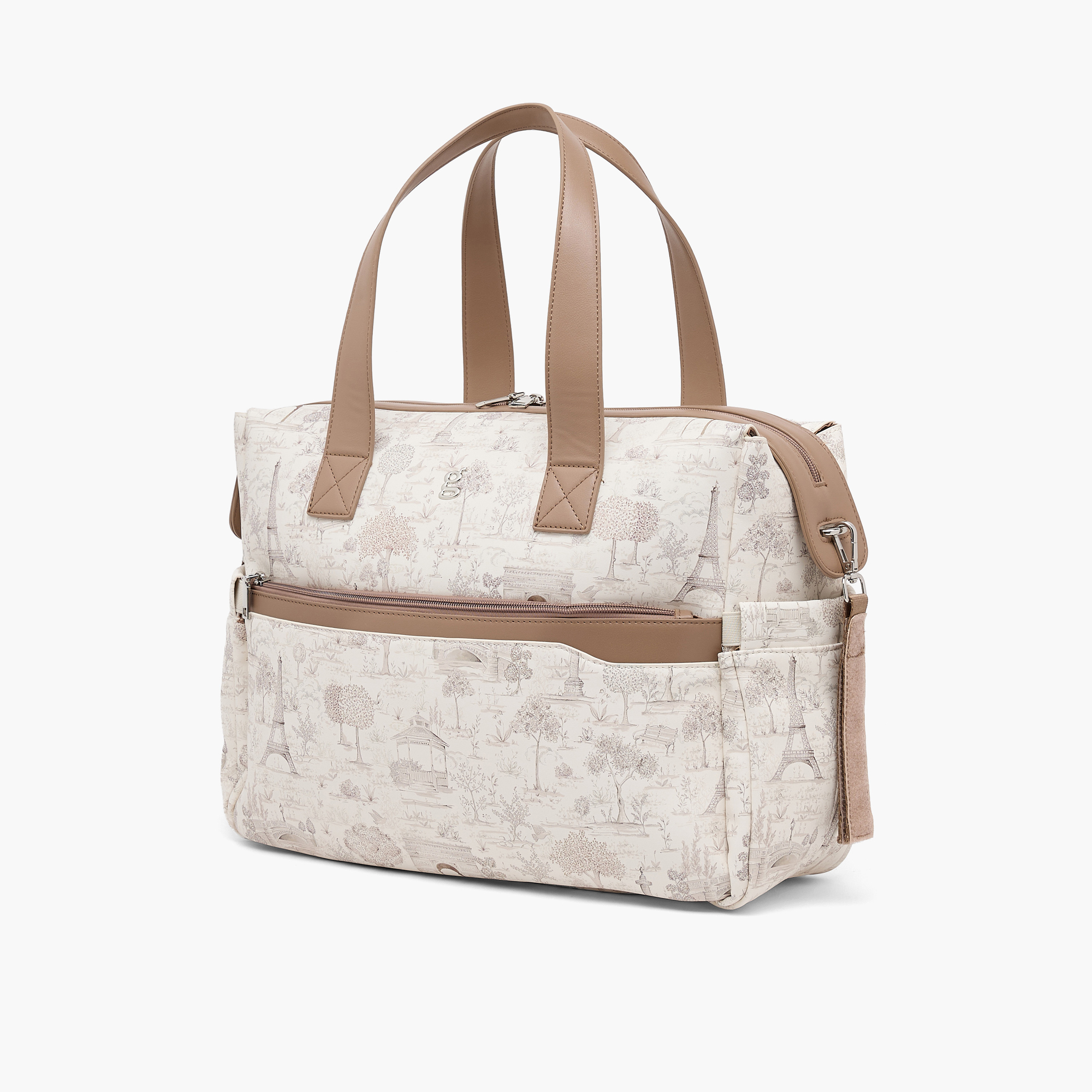 Giggles Diaper Bag with Paris Print-baby-gear-diaperbags-image-3