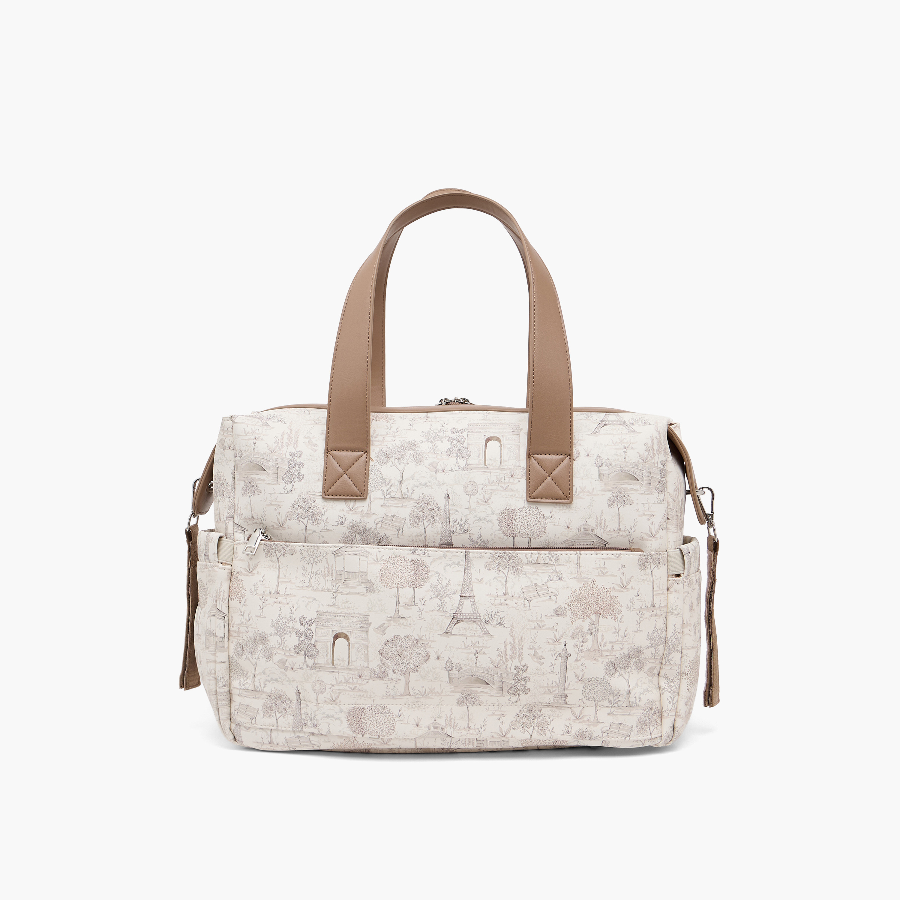 Giggles Diaper Bag with Paris Print-baby-gear-diaperbags-image-4