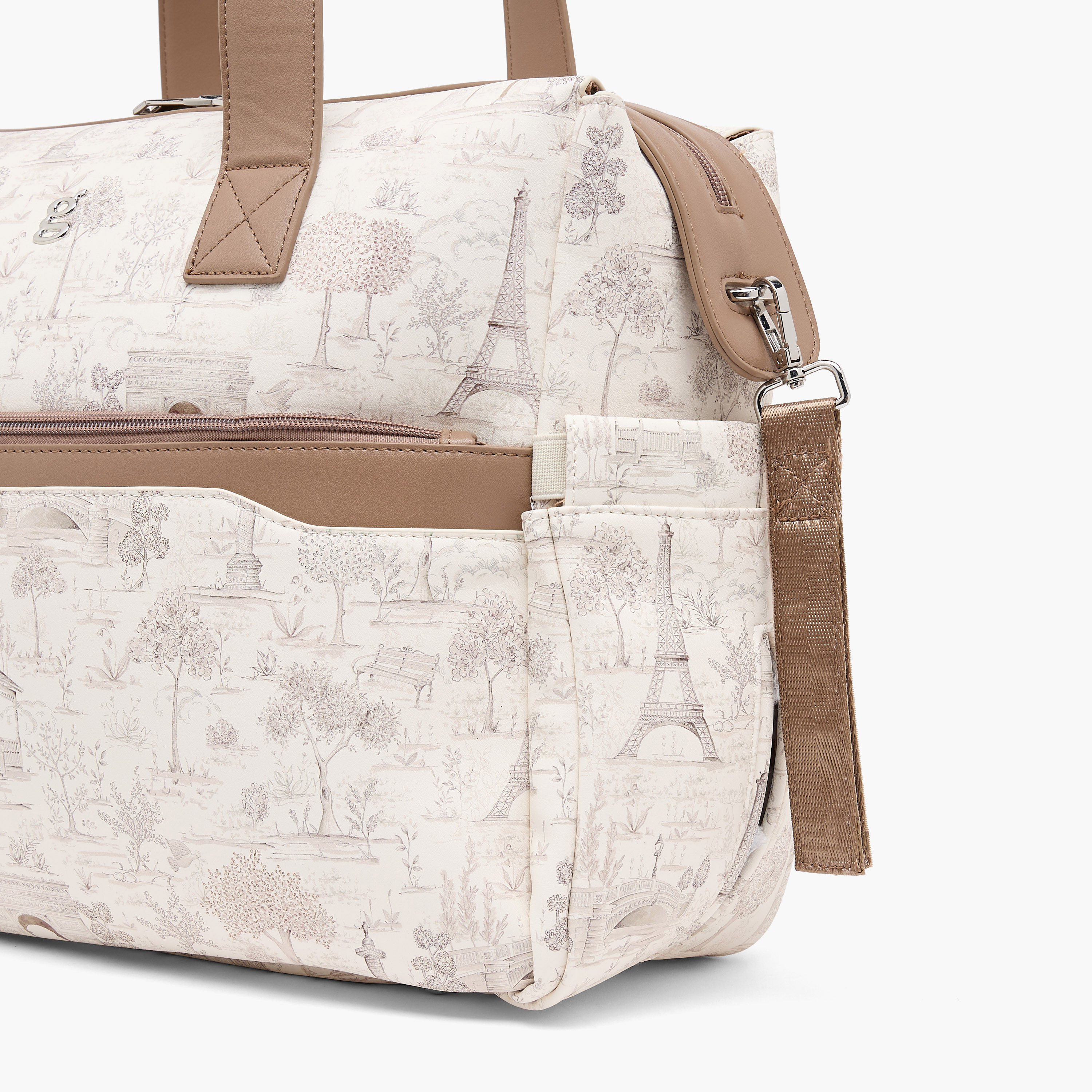 Giggles Diaper Bag with Paris Print-baby-gear-diaperbags-image-5