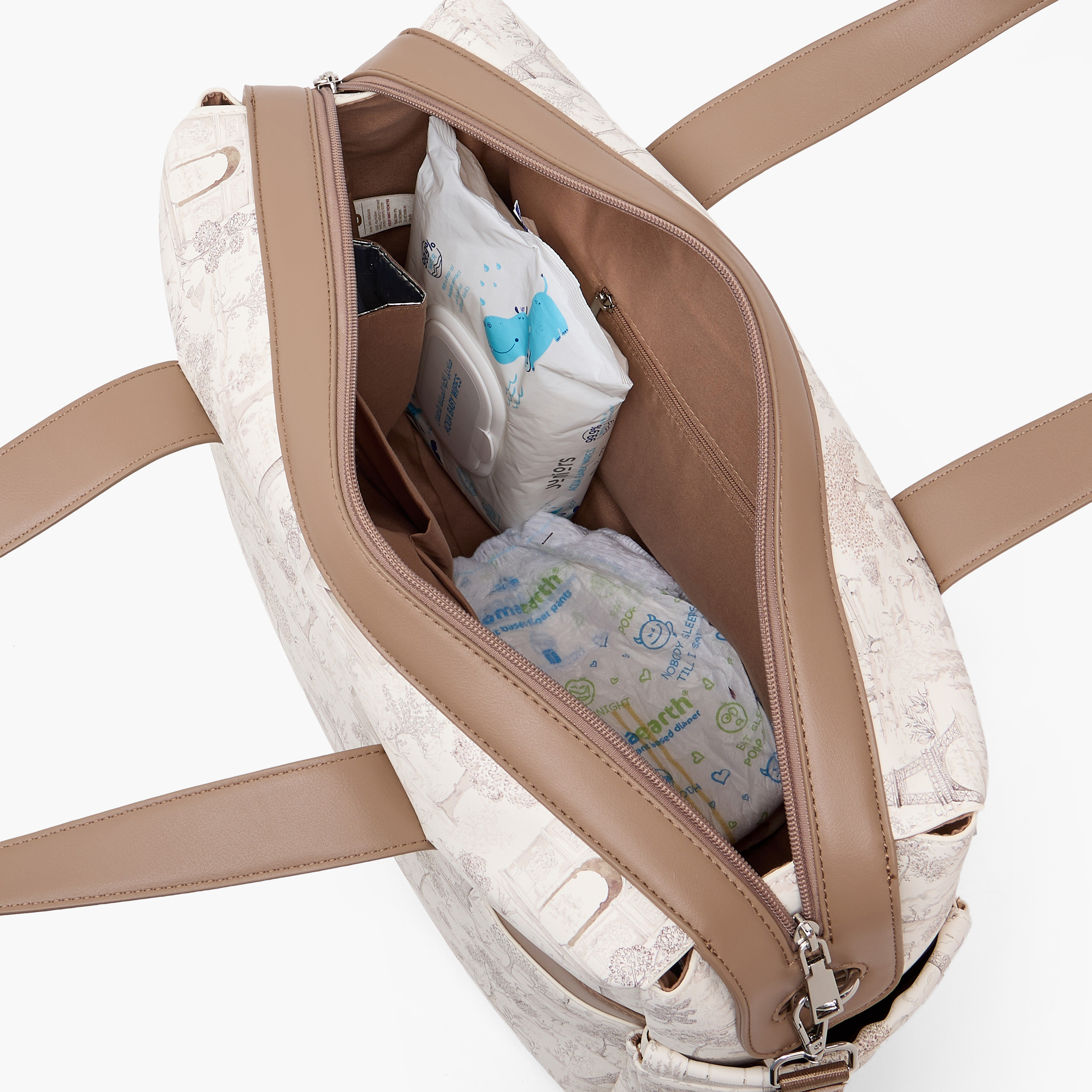 Giggles Diaper Bag with Paris Print-baby-gear-diaperbags-image-9