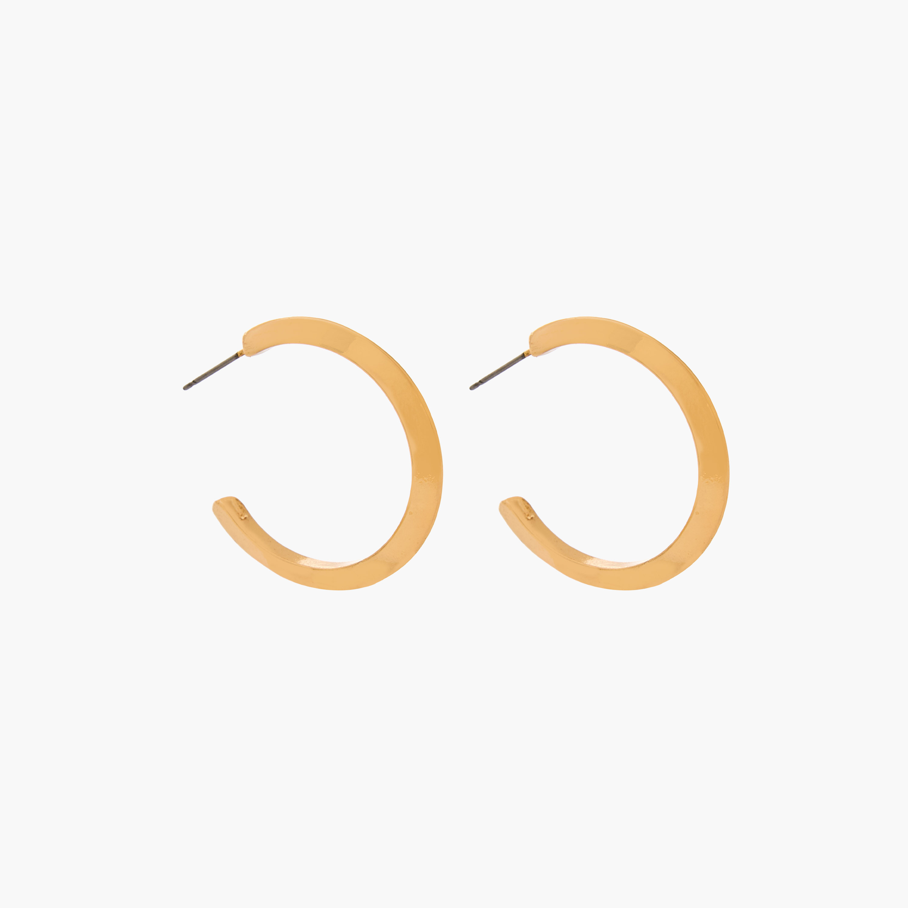 Pack of 3 Gold Tone Hoop Earrings with Pushback Closure-women-watchesandjewellery-jewellery-earrings-image-3
