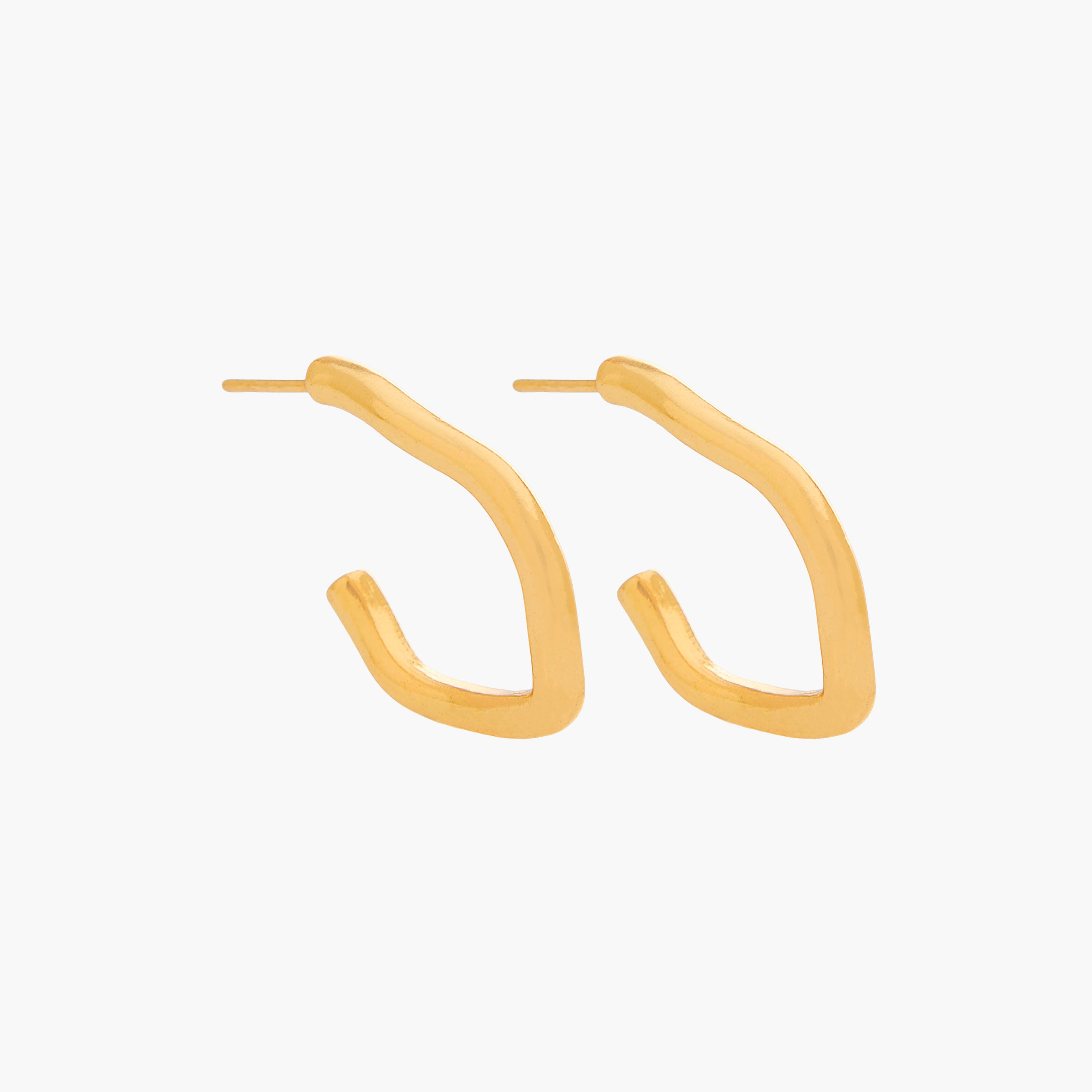 Pack of 3 Gold Tone Hoop Earrings with Pushback Closure-women-watchesandjewellery-jewellery-earrings-image-2