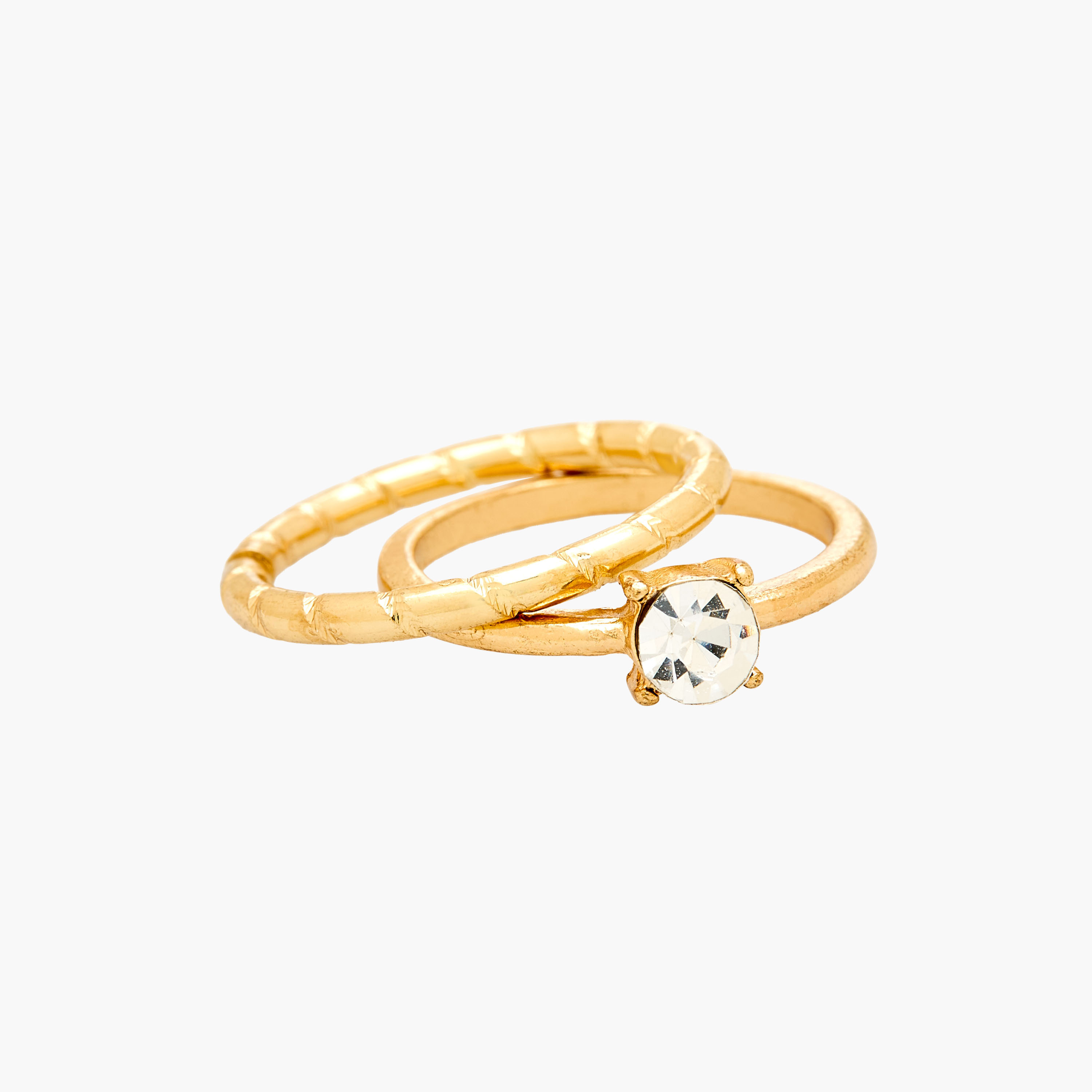 طقم خواتم ذهبية 9 قطع متنوعة-women-watchesandjewellery-jewellery-rings-image-3