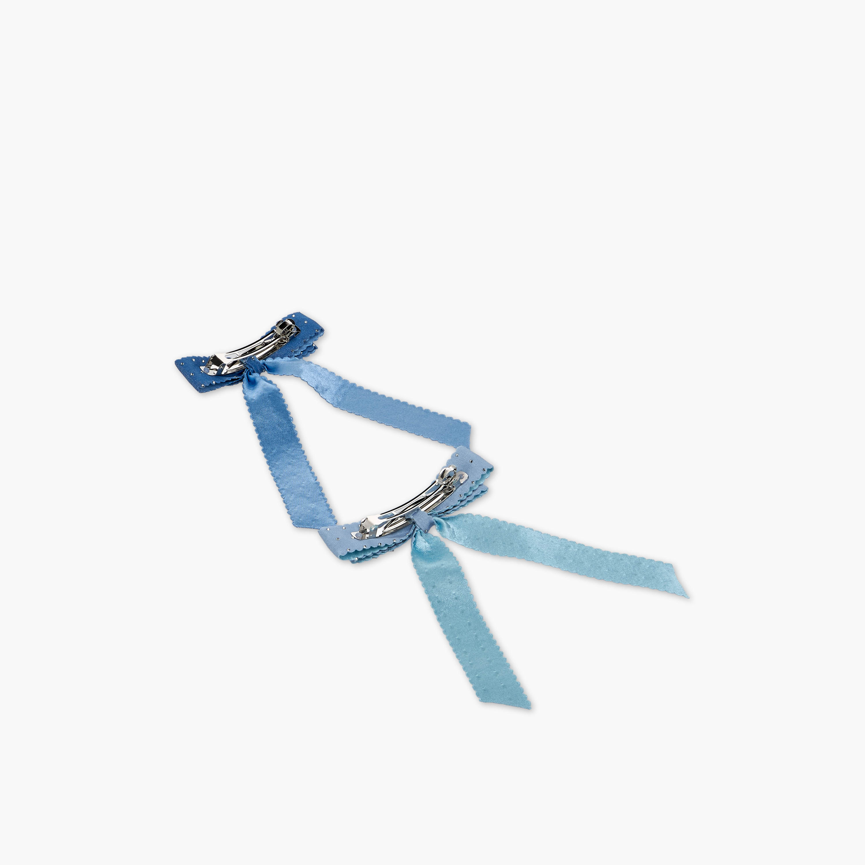 مشابك شعر بفيونكة مزينة - طقم من قطعتين-women-hairaccessories-clips-image-4