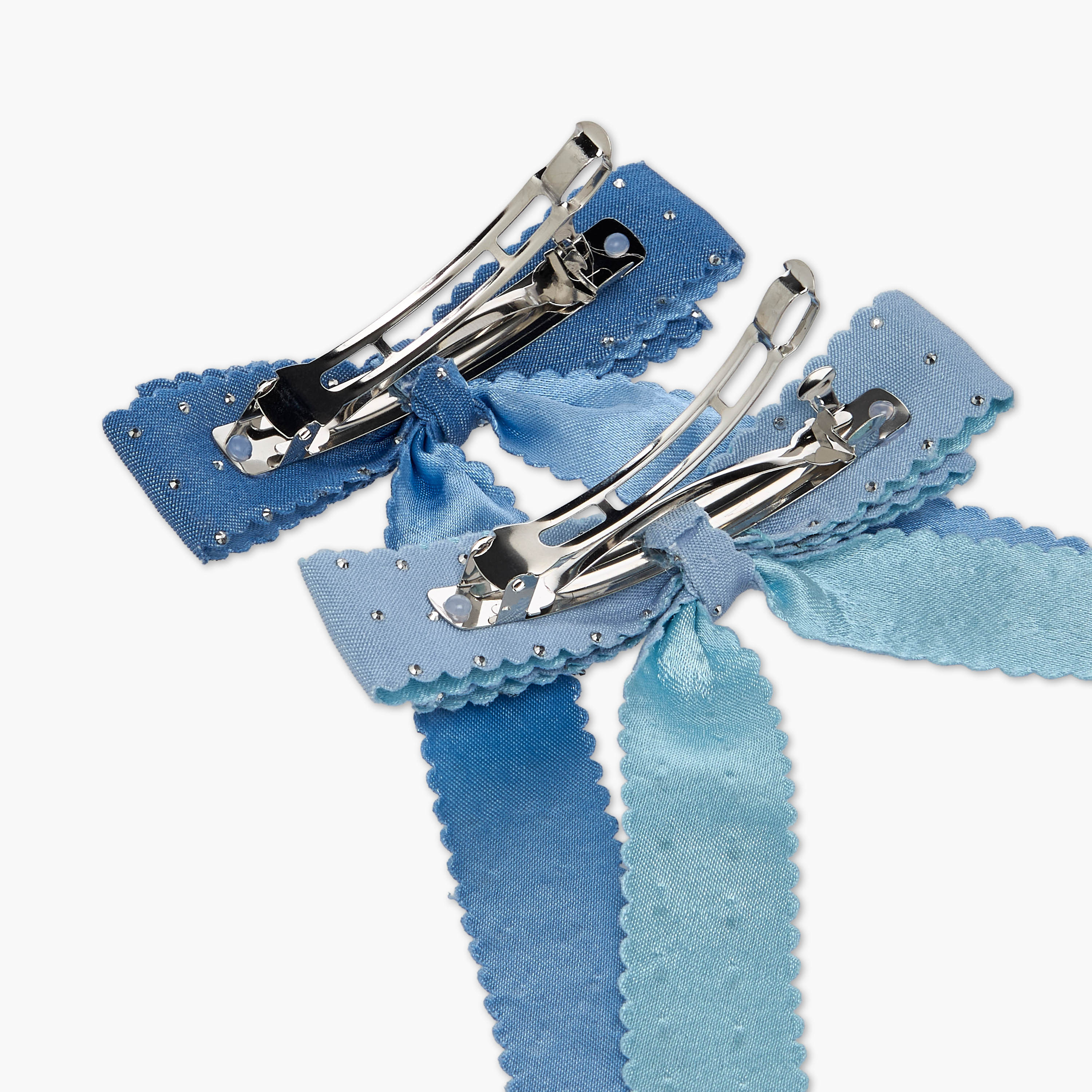 مشابك شعر بفيونكة مزينة - طقم من قطعتين-women-hairaccessories-clips-image-5