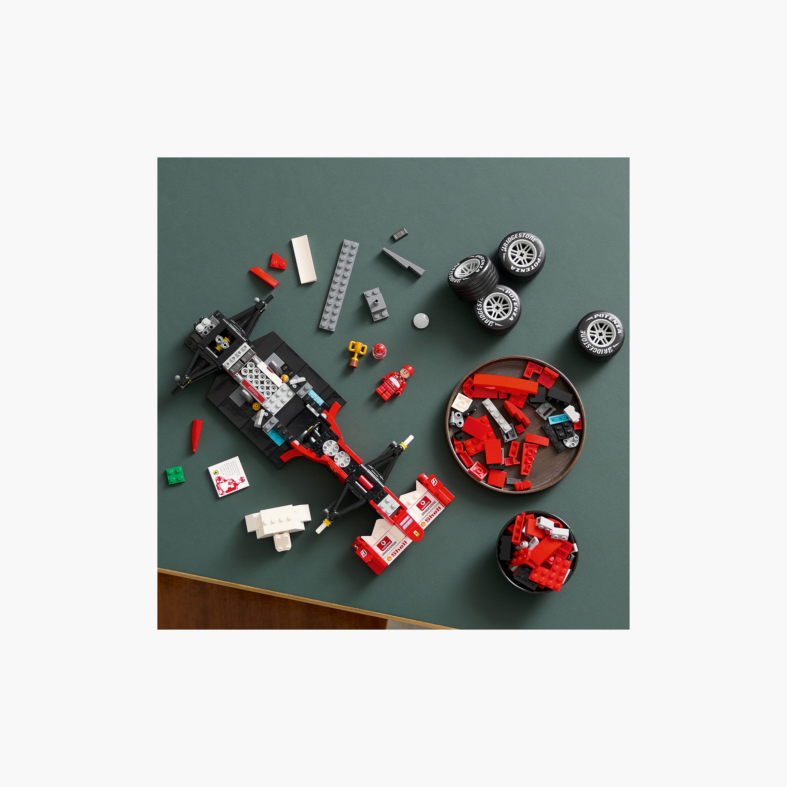 طقم لعب بناء سيارة سباق فيراري إف 1 ليغو آيكونز-toys-buildingblocks-blocks-image-5
