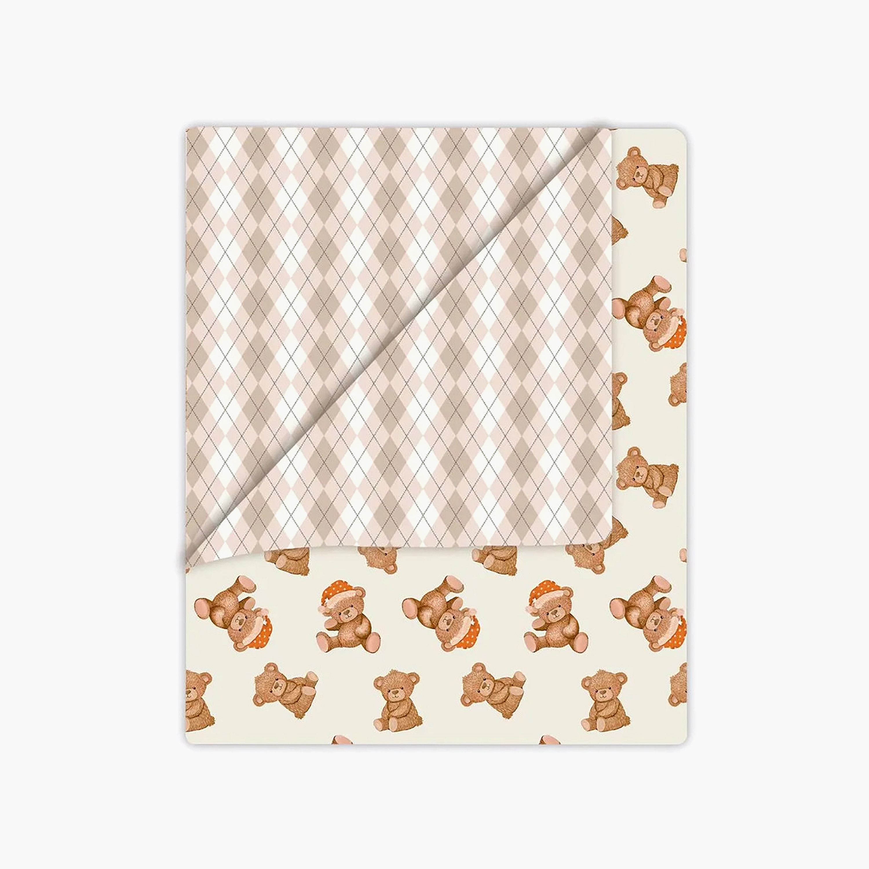 Fancy Fluff Baby Bedding Set with Teddy Bear Print, 120x150 cm-baby-nursery-babybedding-image-5