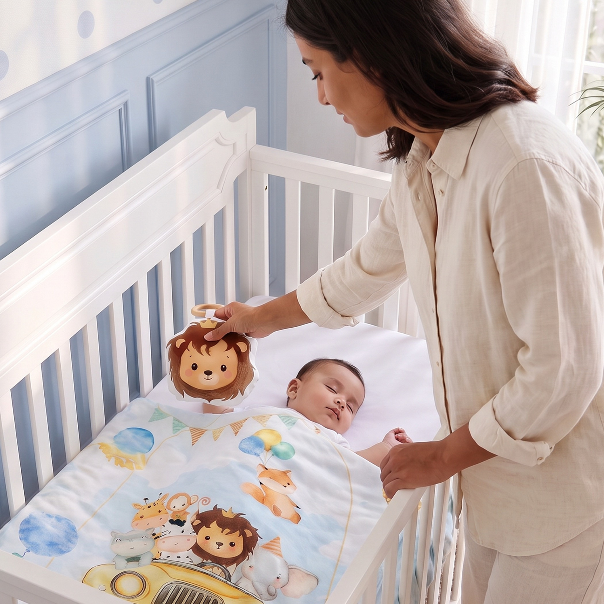 Fancy Fluff Cotton Baby Comforter - 110x84 cm-baby-nursery-blanketsandswaddles-blanketsandquilts-image-7