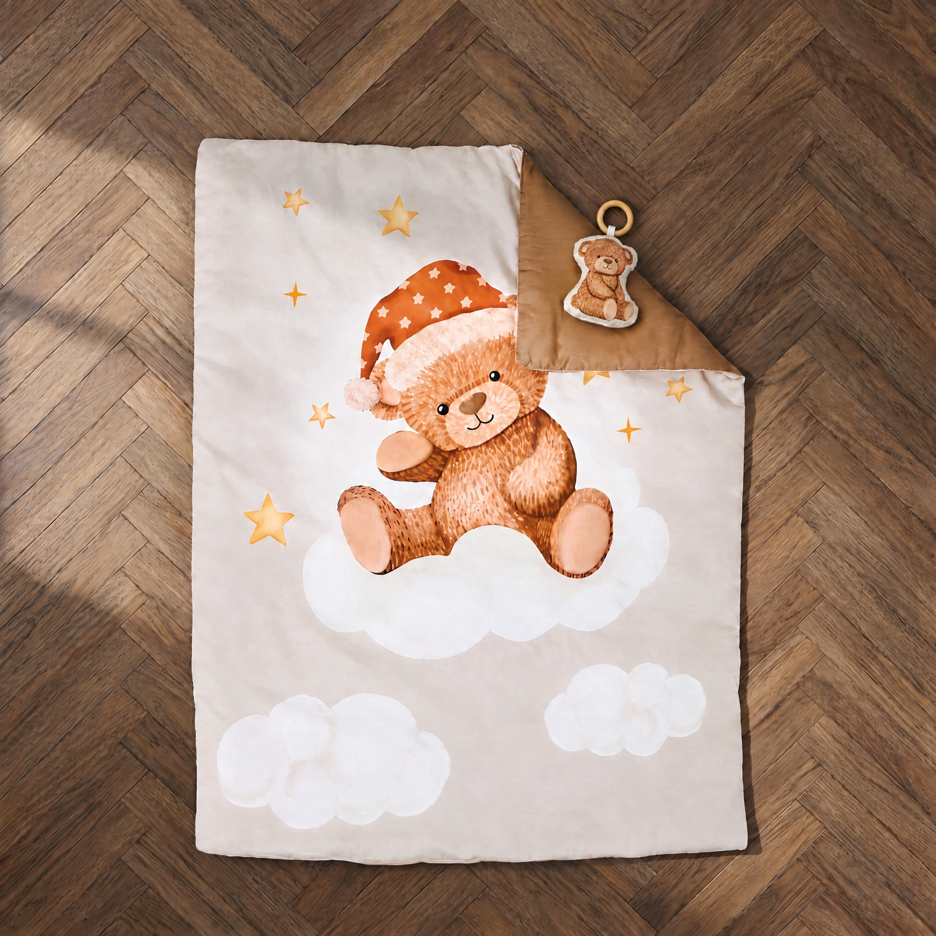 Fancy Fluff Cotton Baby Comforter - 110x84 cm-baby-nursery-blanketsandswaddles-blanketsandquilts-image-1