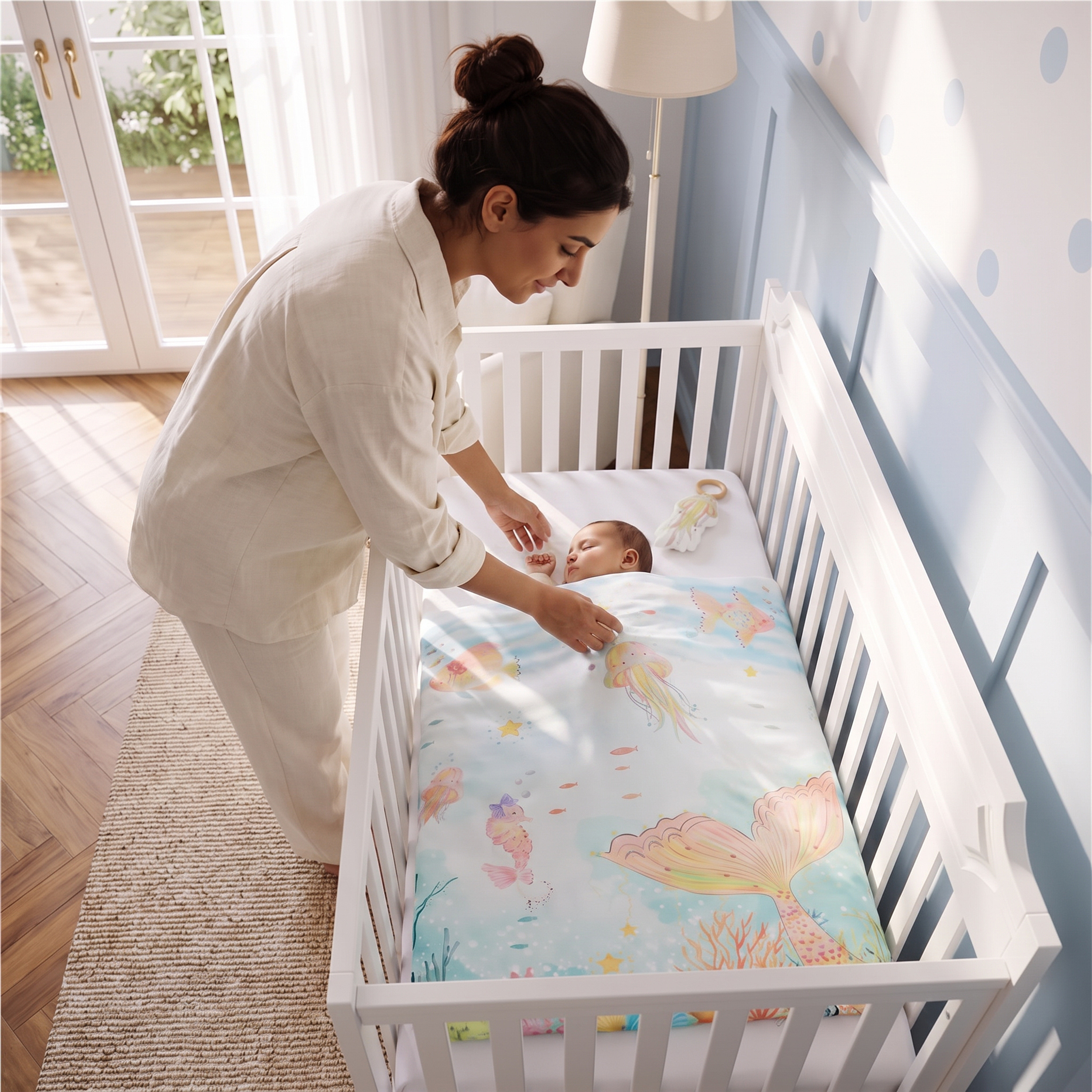 Fancy Fluff Cotton Baby Comforter - 110x84 cm-baby-nursery-blanketsandswaddles-blanketsandquilts-image-7